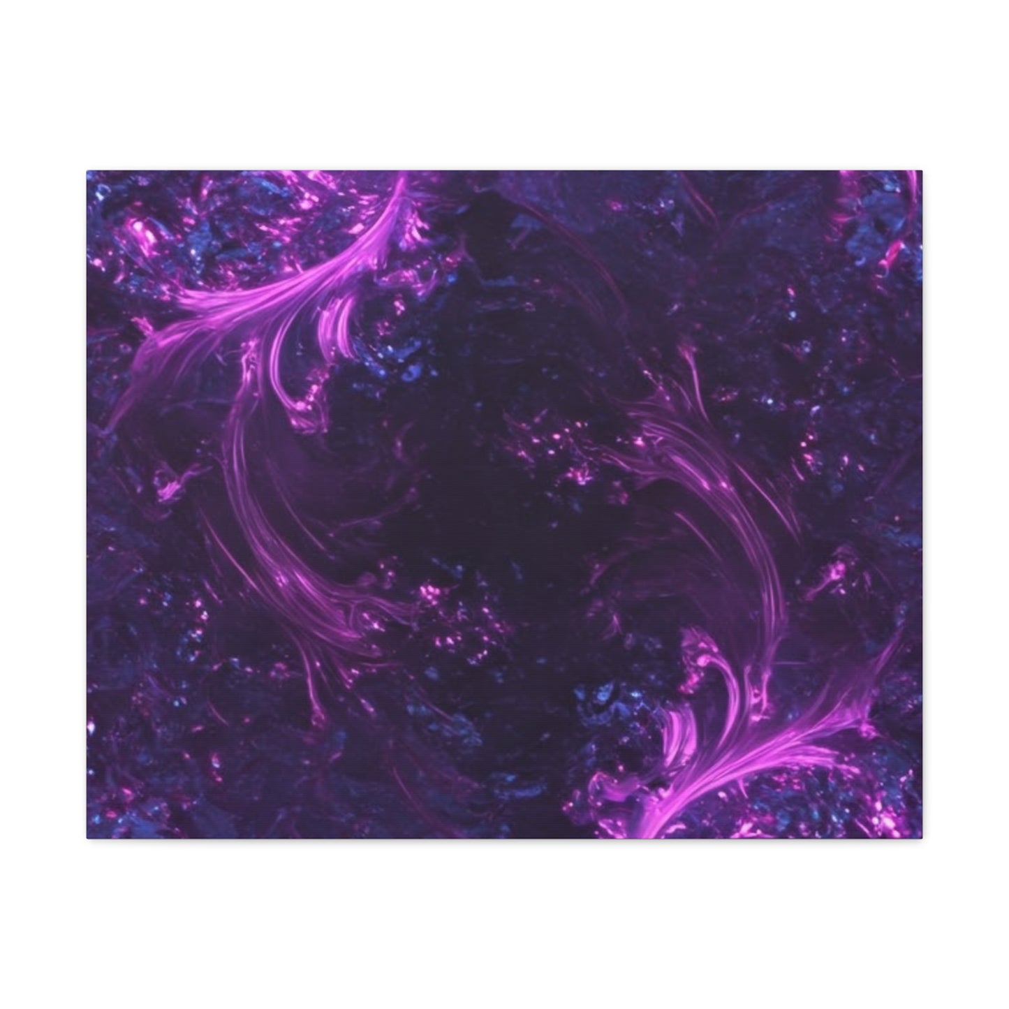 Abstract Purple Fractal Canvas Print - Artistic Wall Décor