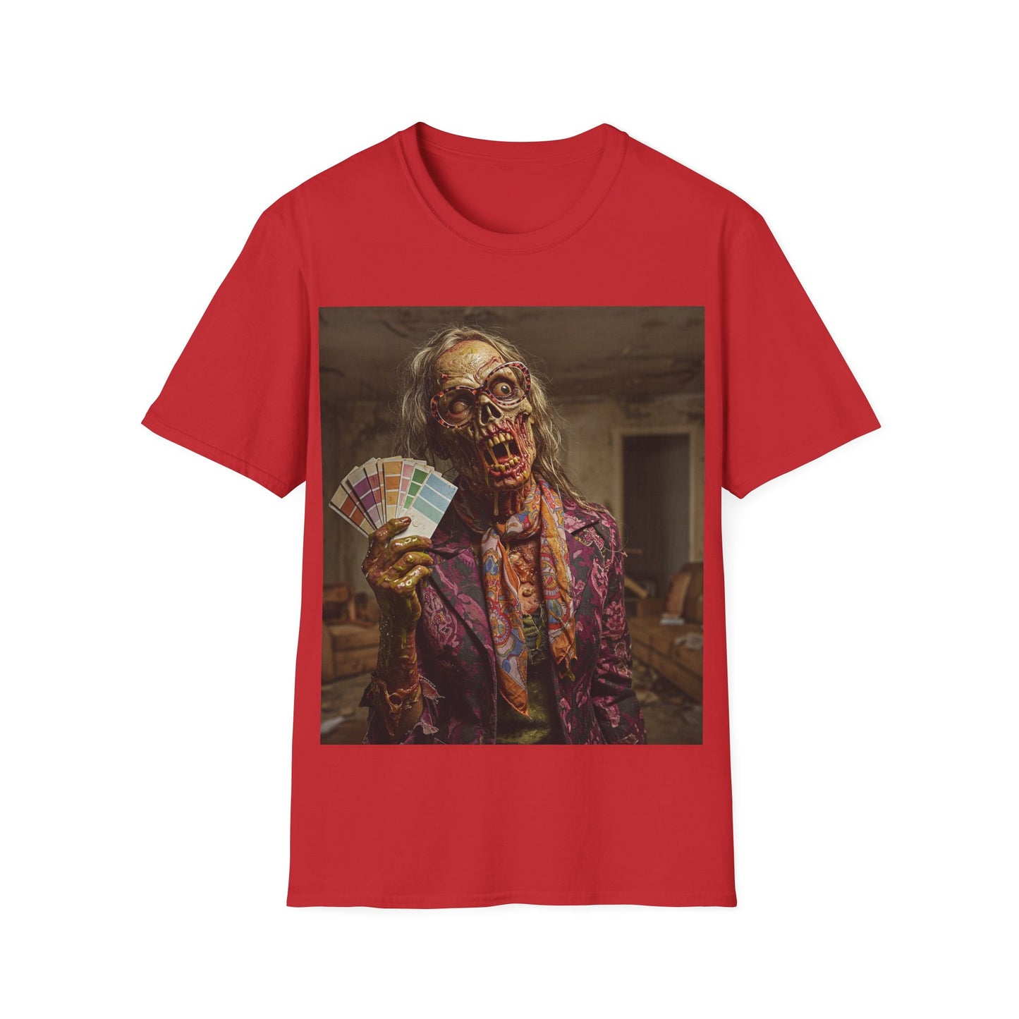 UK - Spooky Skeleton Graphic Unisex T-Shirt - Perfect for Halloween and Horror Fans
