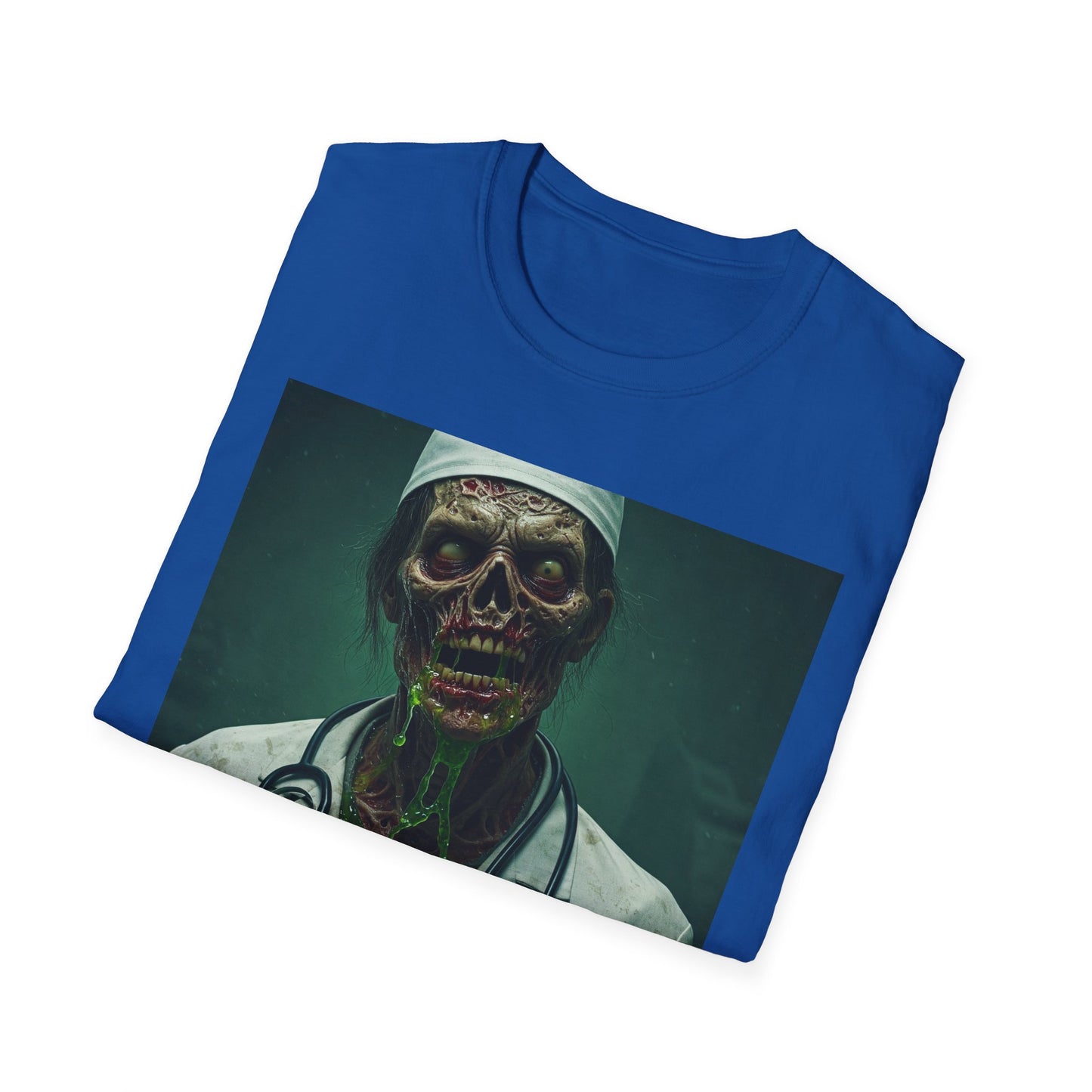 Zombie Doctor Unisex Softstyle T-Shirt - Perfect for Halloween and Horror Fans