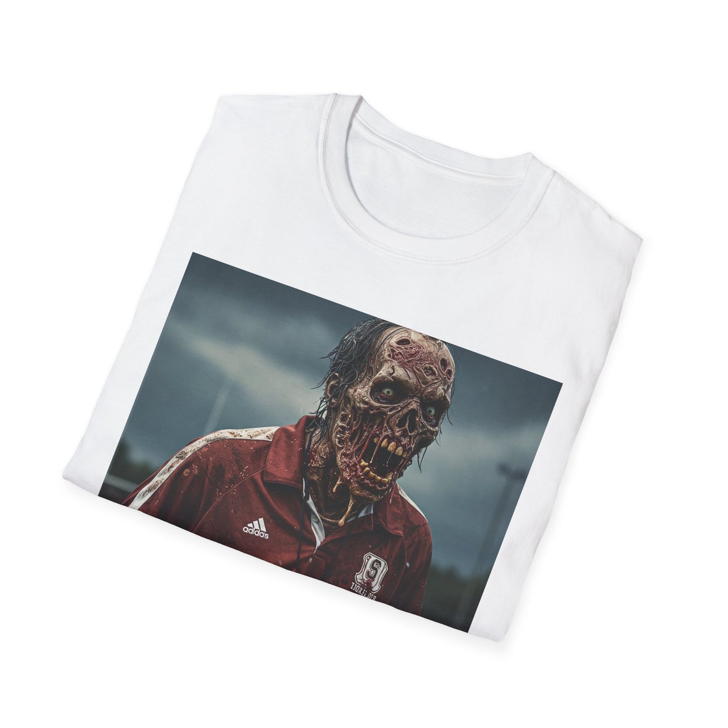 Zombie Horror Unisex Softstyle T-Shirt - Perfect for Halloween and Casual Wear