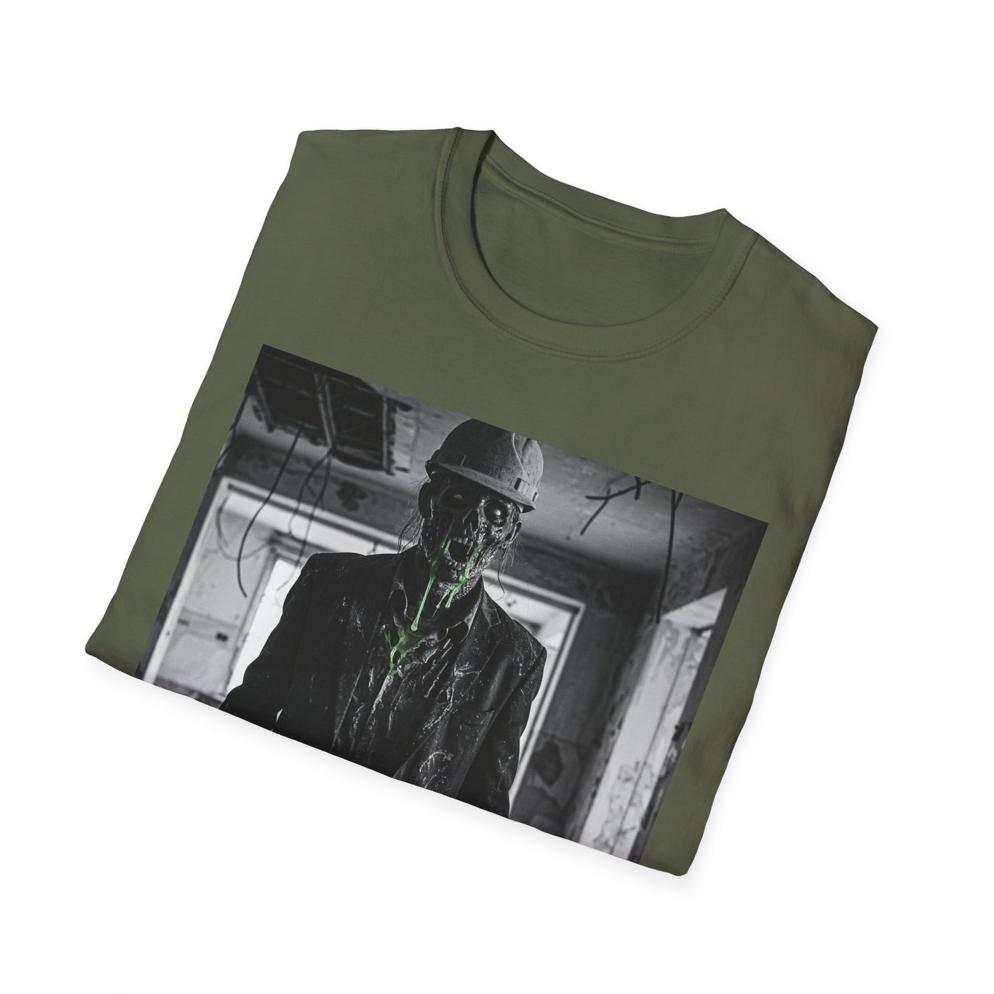 Unisex Softstyle T-Shirt with Creepy Monster Design - Perfect for Halloween and Horror Fans