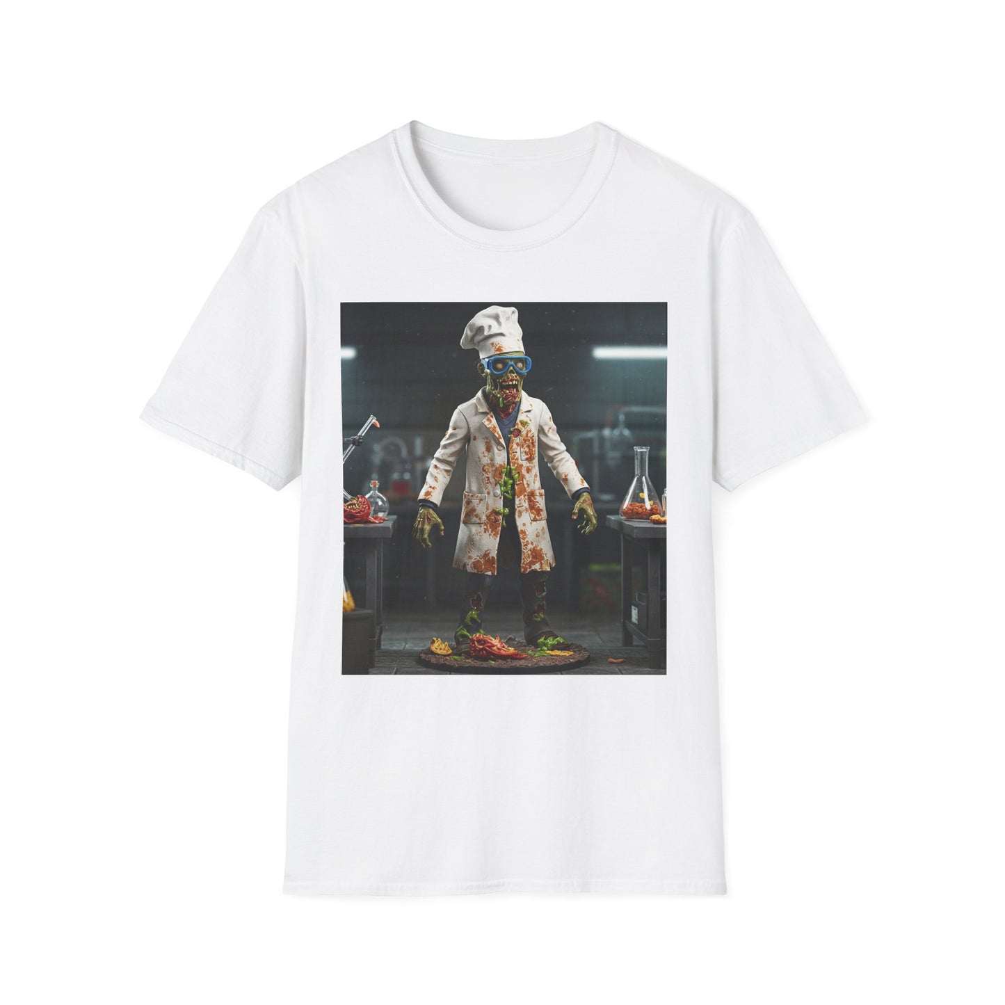 Zombie Chef Unisex Softstyle T-Shirt - Fun Halloween Casualwear