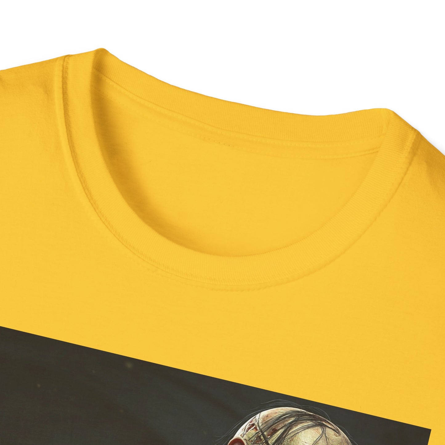 Apocalyptic Portrait Tee, bold, decaying zombie graphic