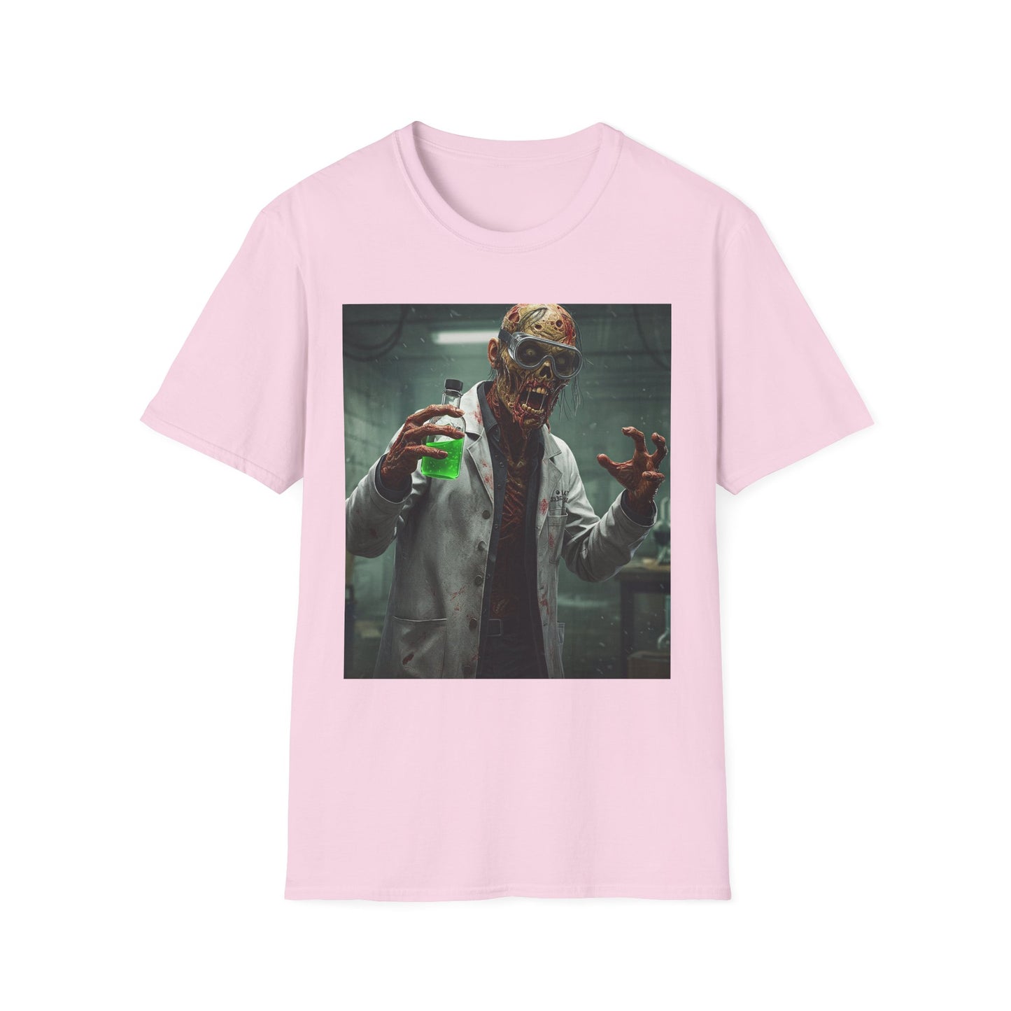 Creepy Scientist Unisex Softstyle T-Shirt | Halloween Horror Tee