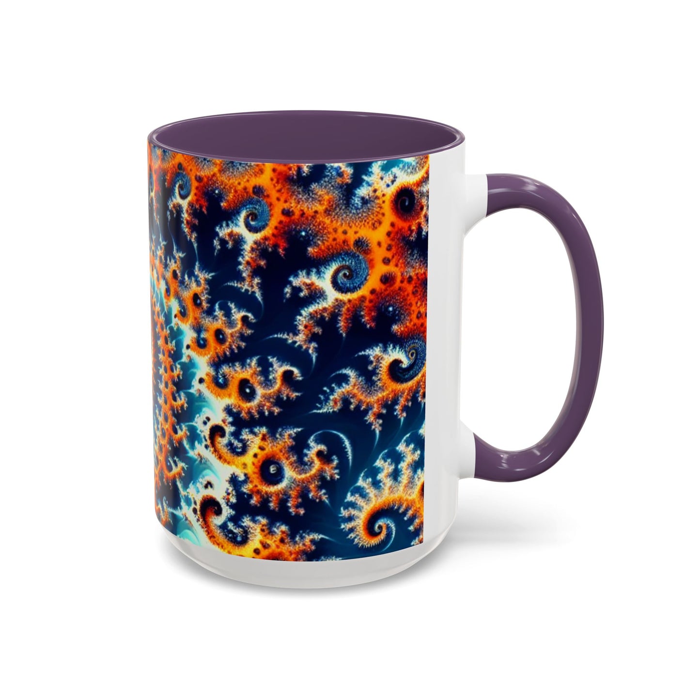 Vibrant Spiral Design Coffee Mug - 11/15oz Ceramic Accent Cup for Art Lovers