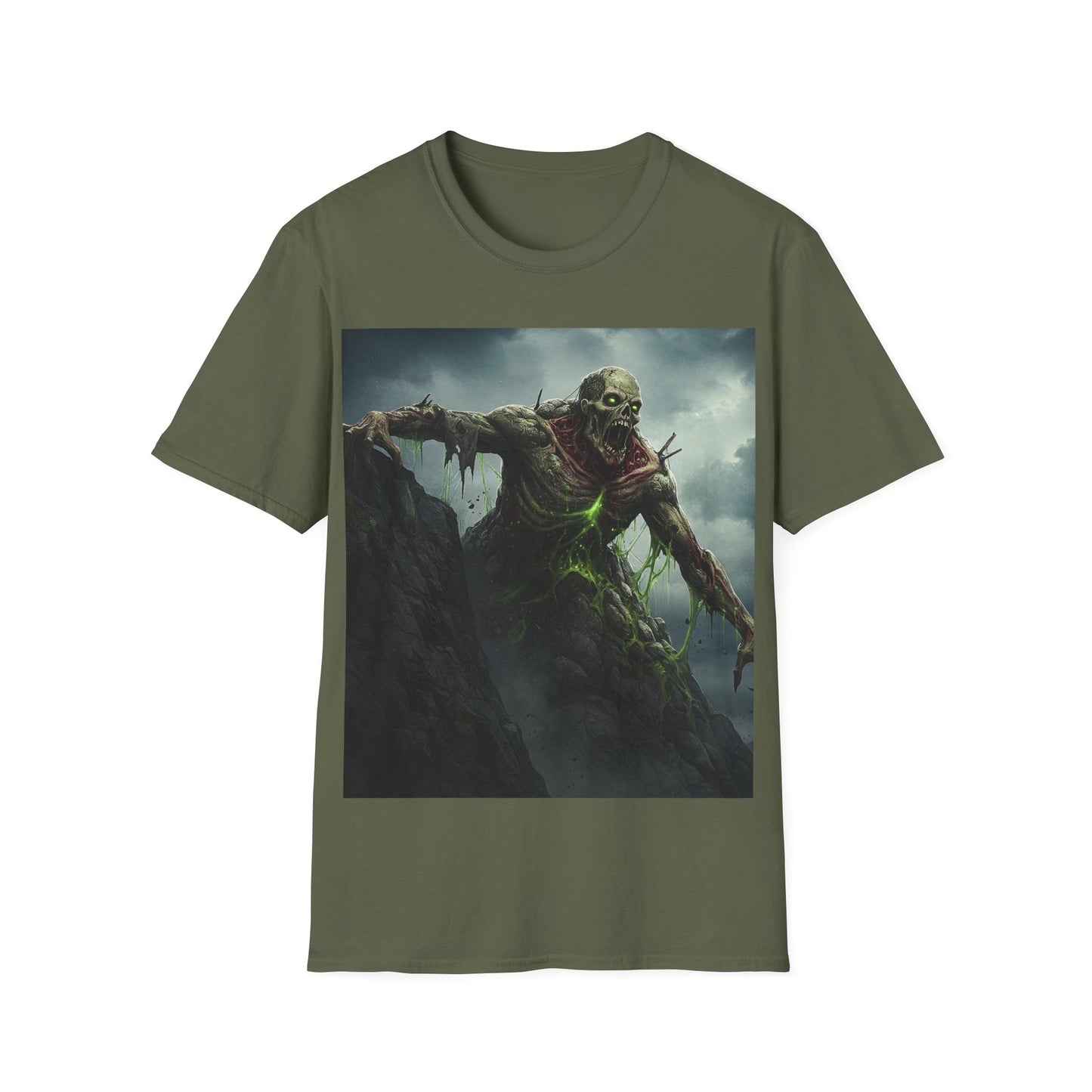 UK - Creepy Monster Unisex Softstyle T-Shirt - Perfect for Halloween and Horror Fans