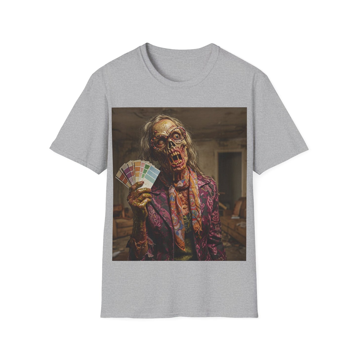 UK - Spooky Skeleton Graphic Unisex T-Shirt - Perfect for Halloween and Horror Fans