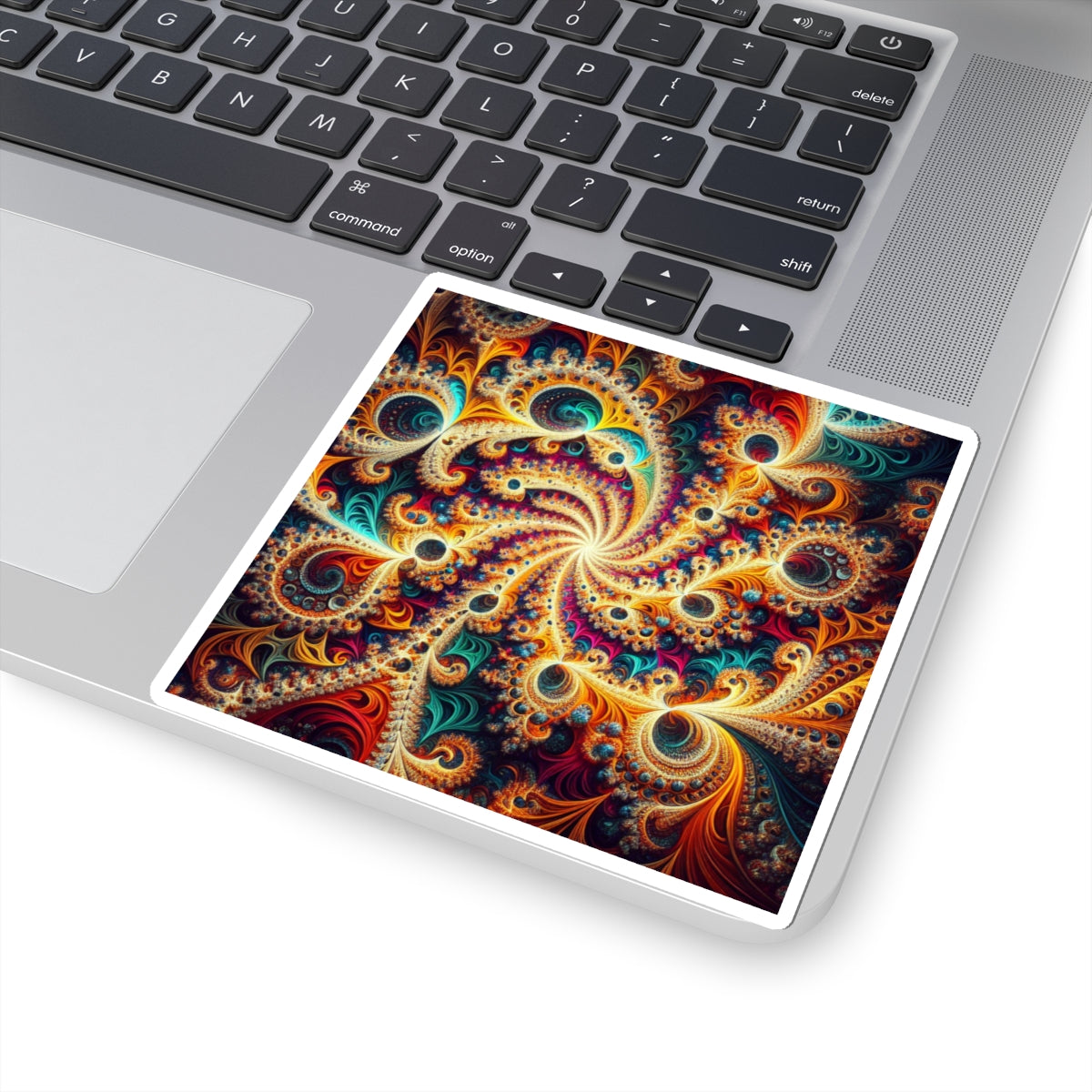 Colorful Swirl Kiss-Cut Stickers - Vibrant Abstract Art for Everyday Use