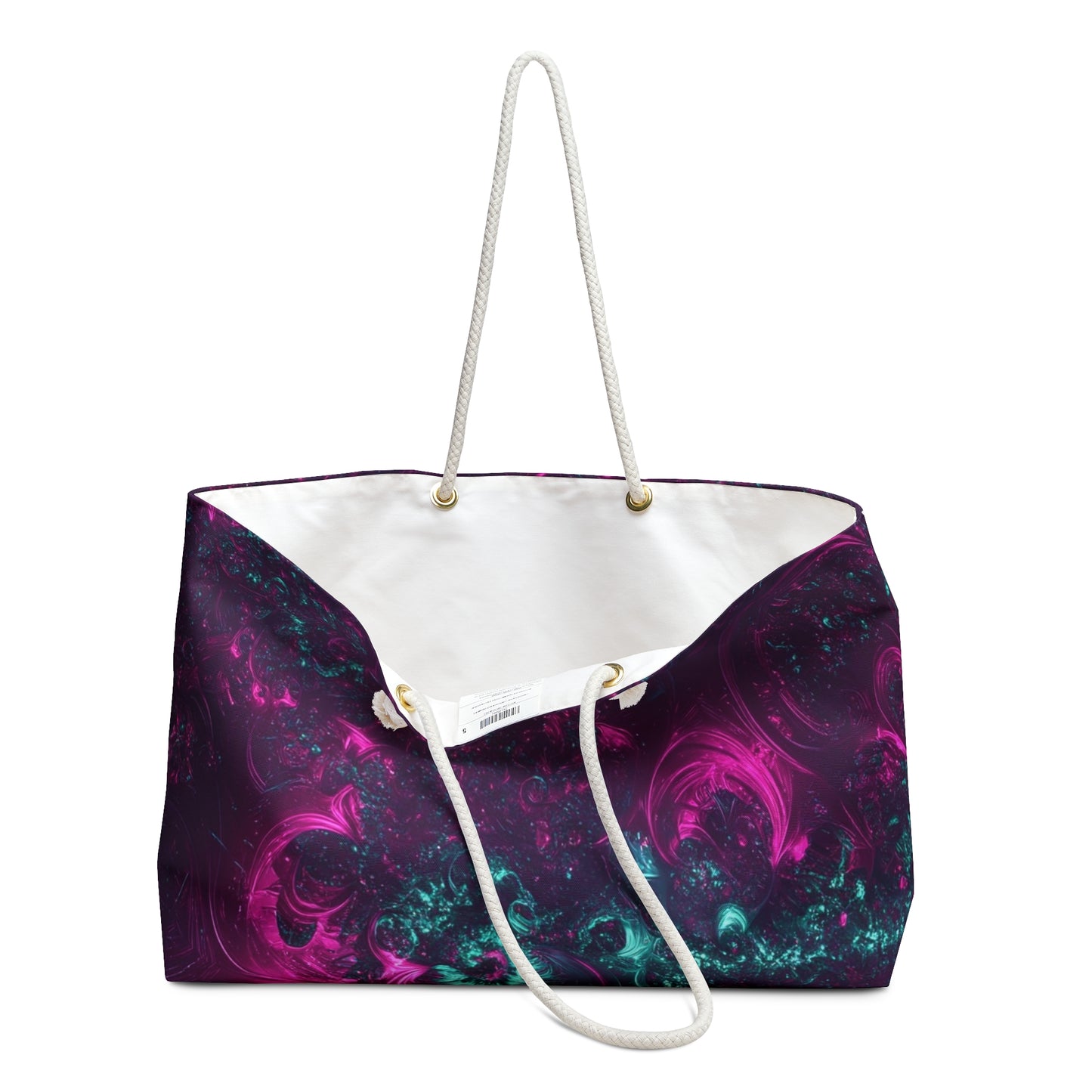 Cosmic Vibes Weekender Bag - Travel in Style with Bohemian Swirl Design