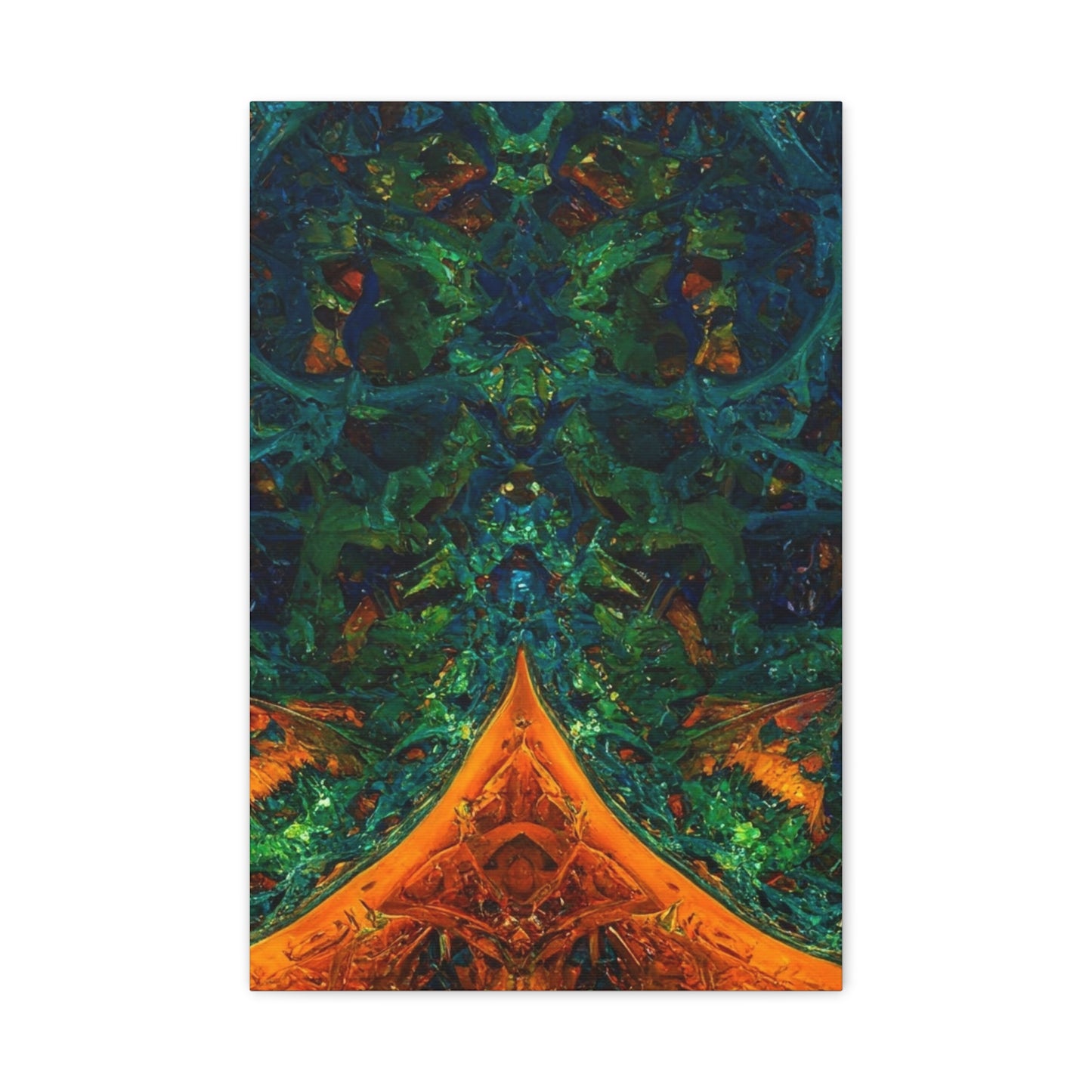 Vibrant Abstract Fractal Art Canvas Print