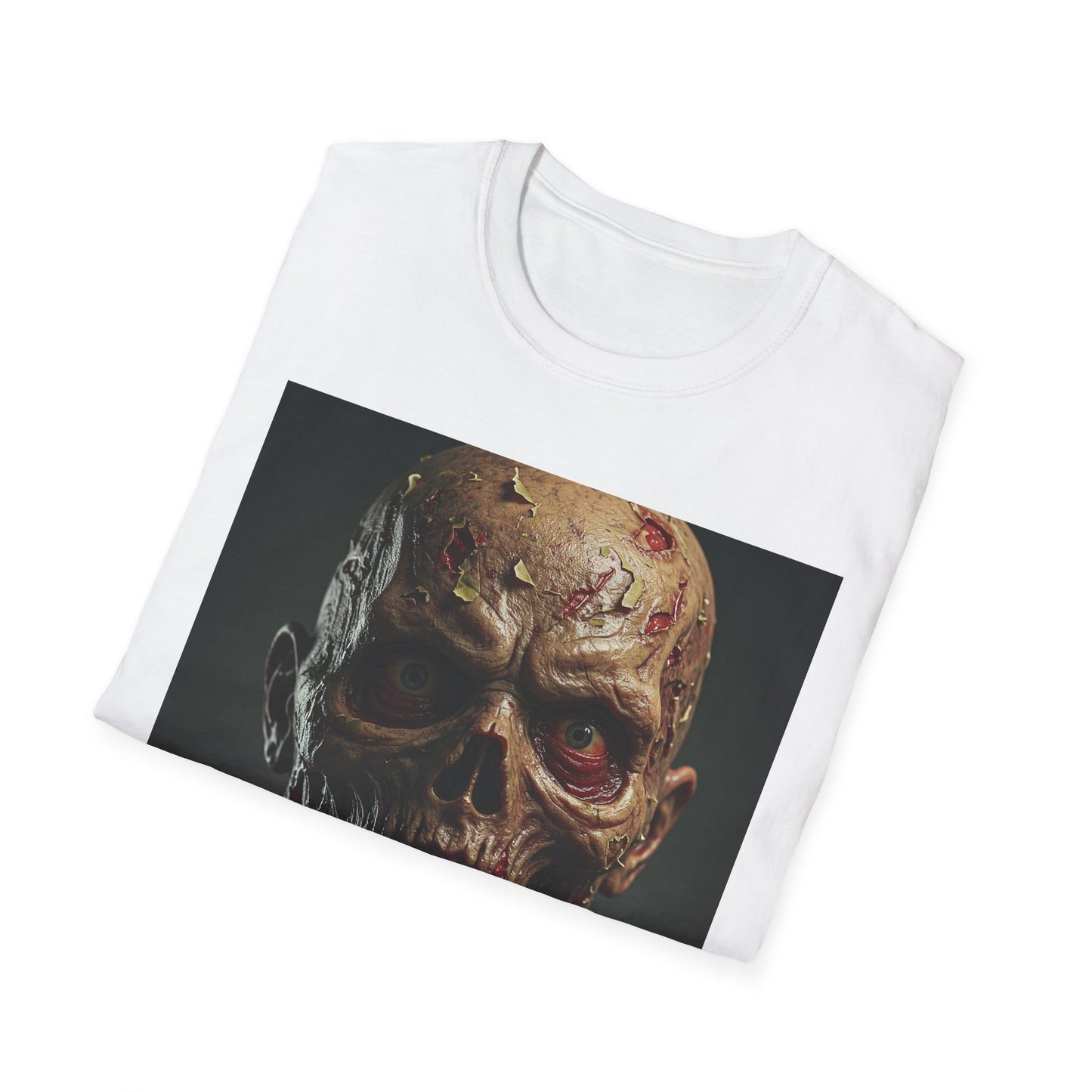 Apocalyptic Portrait Tee, bold, decaying zombie graphic