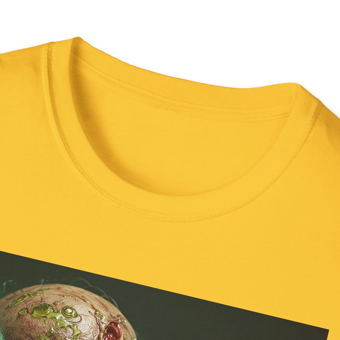 Apocalyptic Portrait Tee, bold, decaying zombie graphic