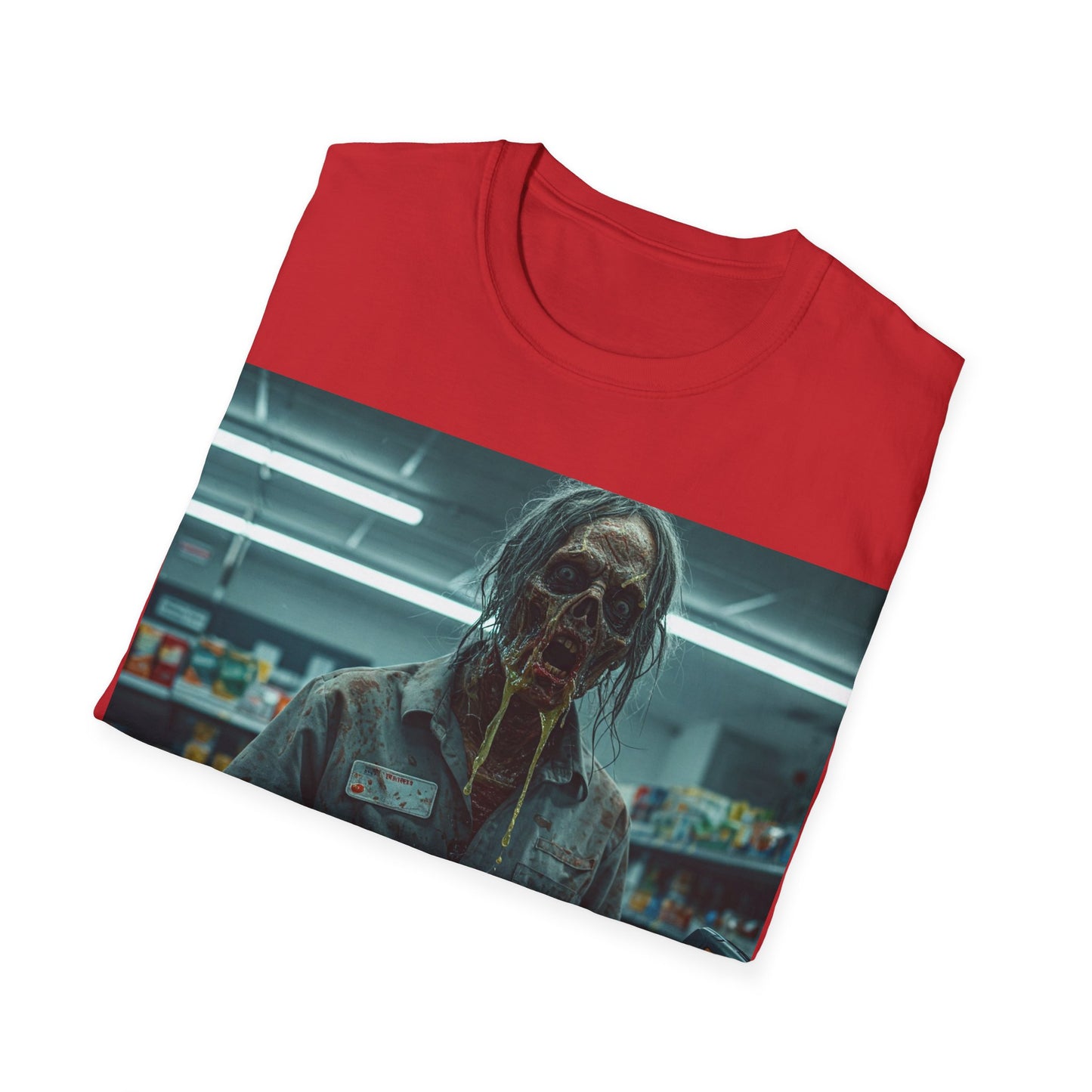 UK - Horror Fan Apocalyptic Portrait Tee, bold, decaying zombie graphic