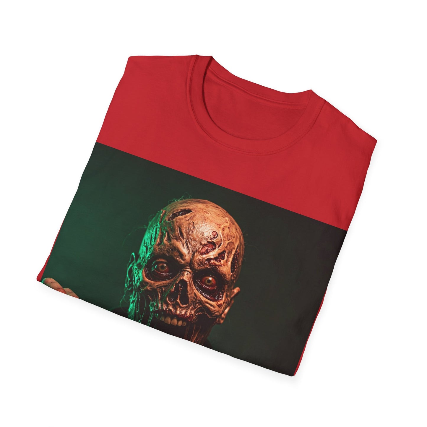 UK - Horror-Themed Apocalyptic Portrait Tee, bold, decaying zombie graphic