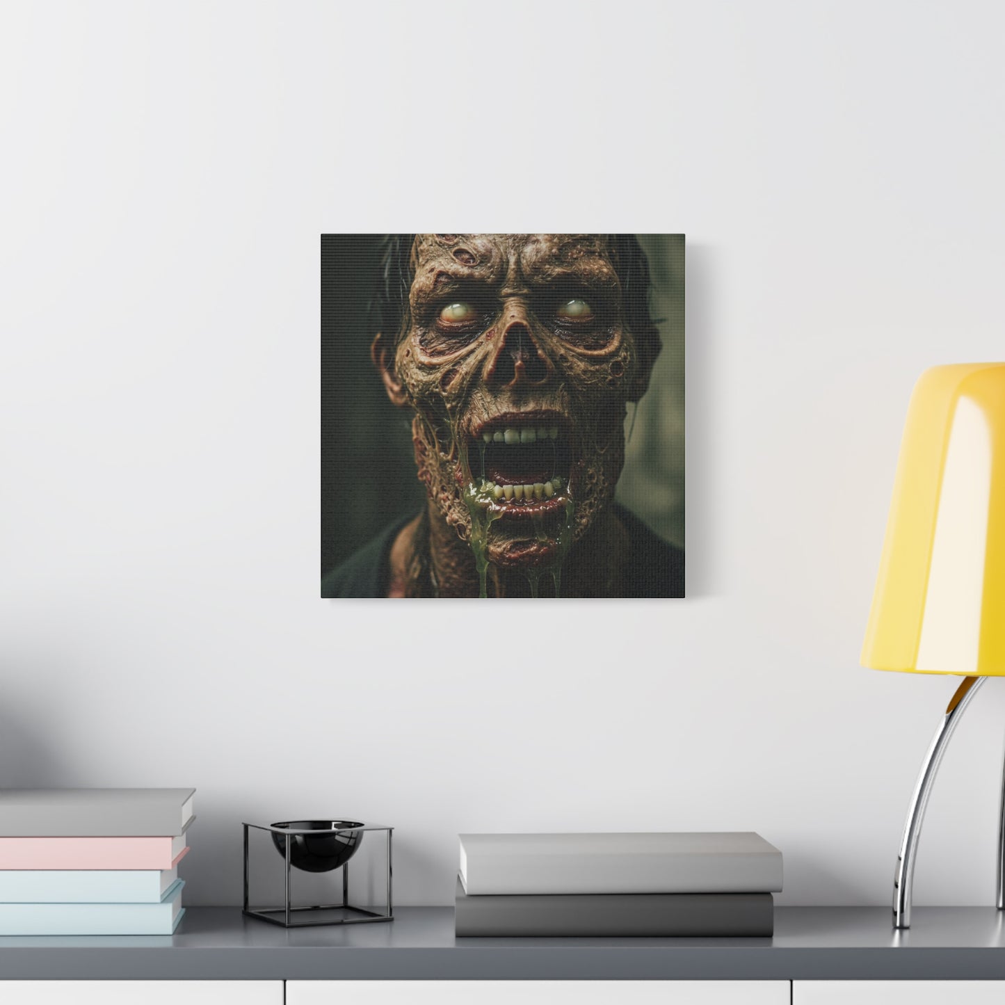 Creepy Zombie Canvas Art - Spooky Home Decor for Halloween Lovers