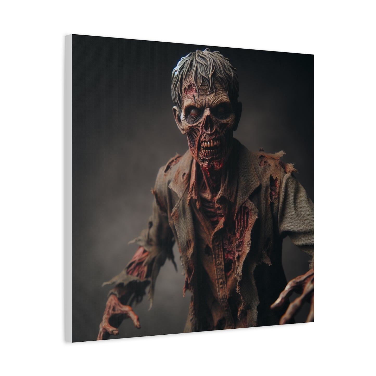 Zombie Art Canvas - Horror Wall Decor for Halloween