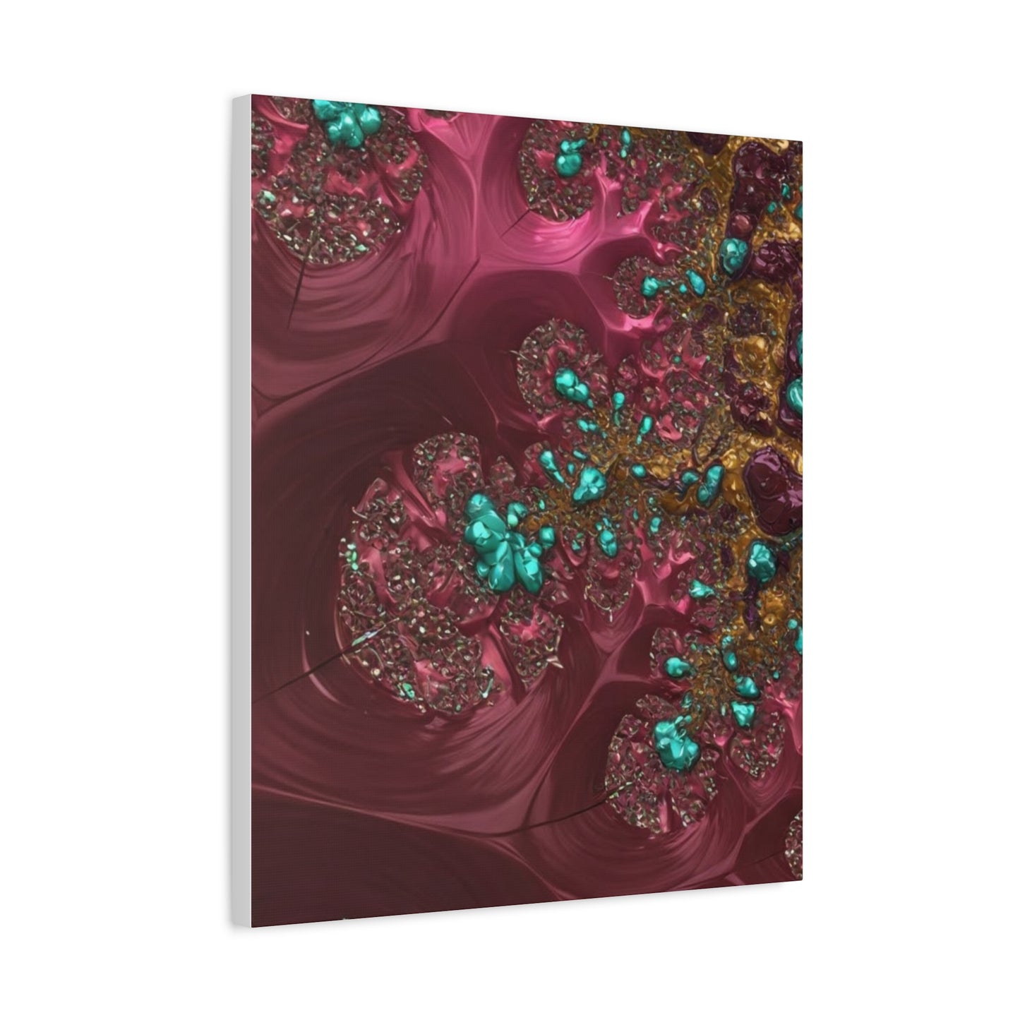 Abstract Art Canvas Print - Vibrant Fractal Design for Home Decor