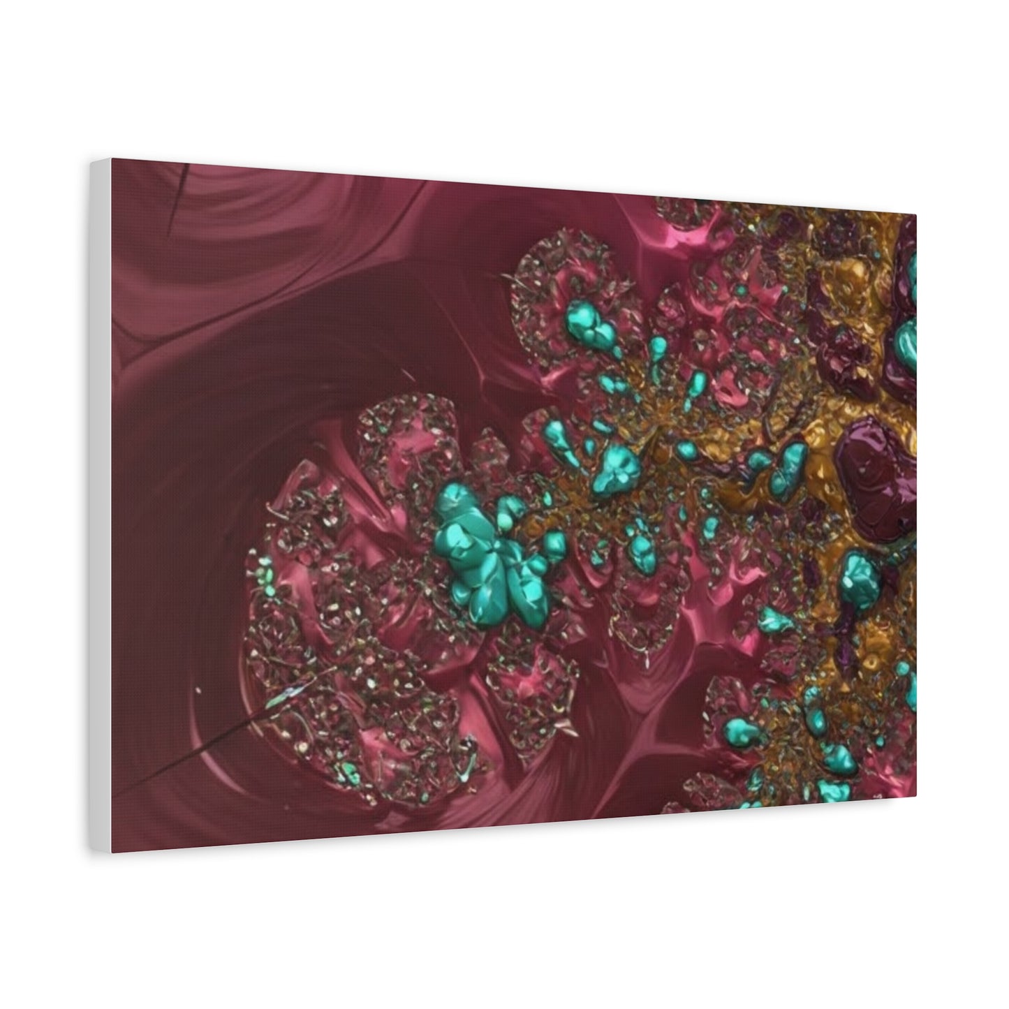 Abstract Art Canvas Print - Vibrant Fractal Design for Home Decor
