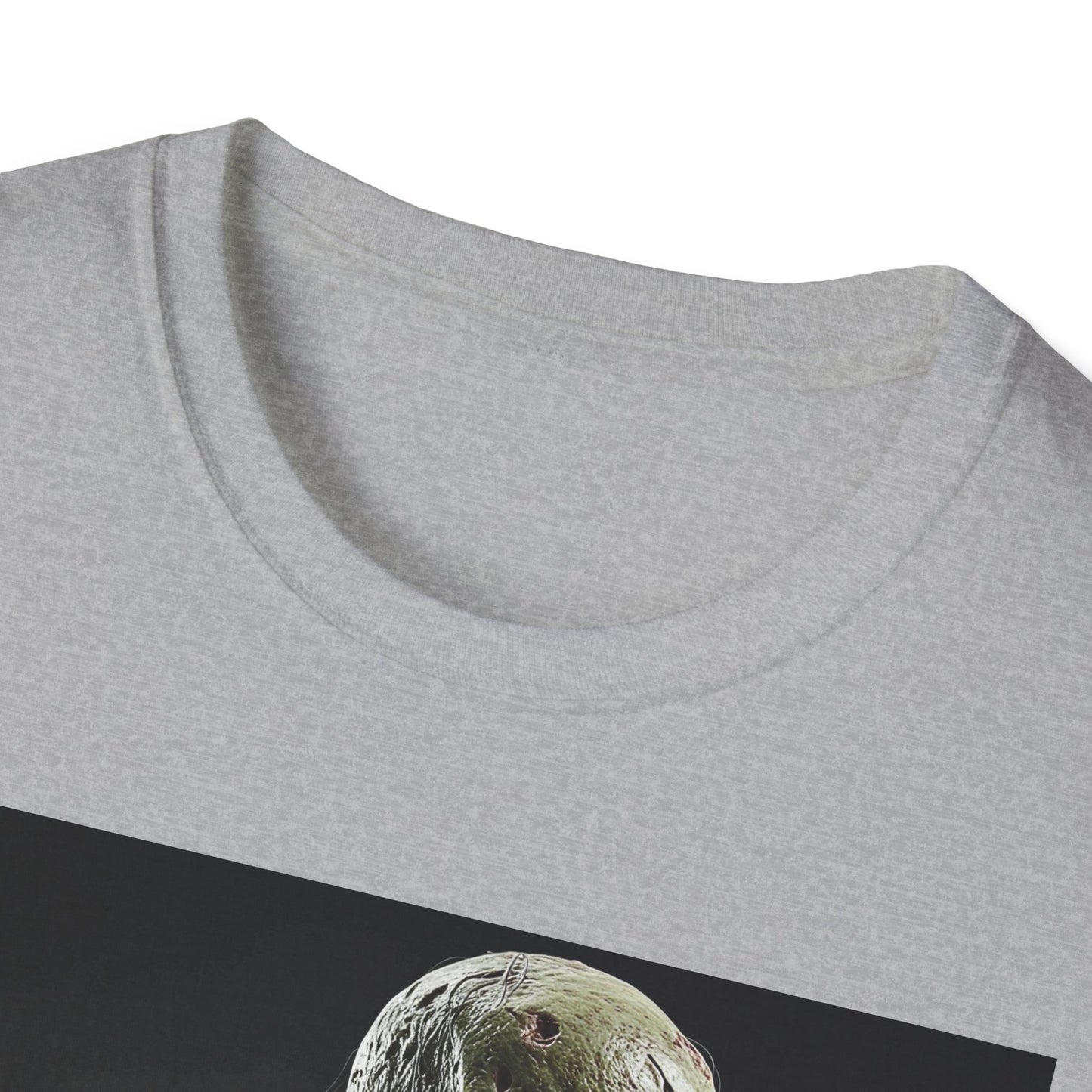Apocalyptic Portrait Tee, bold, decaying zombie graphic
