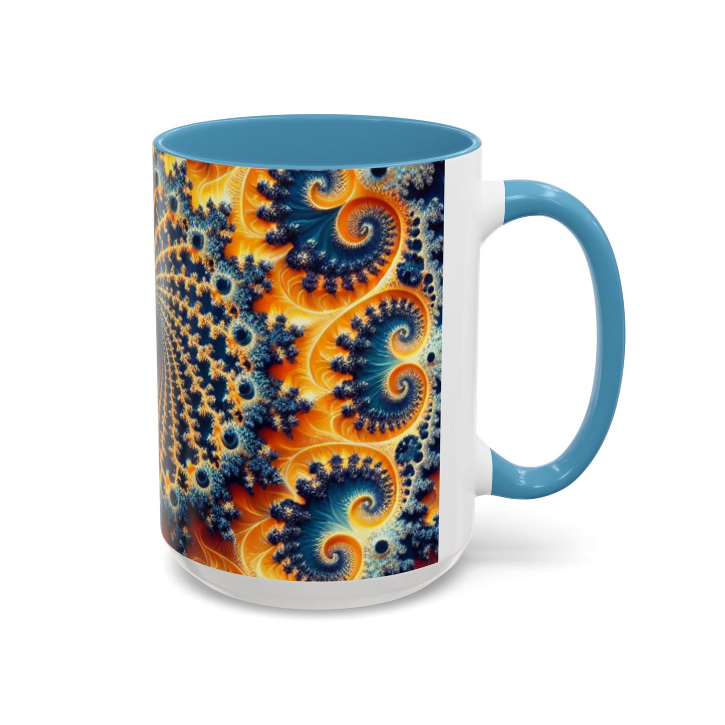 Vibrant Abstract Accent Coffee Mug - Unique 11 & 15oz Design for Art Lovers