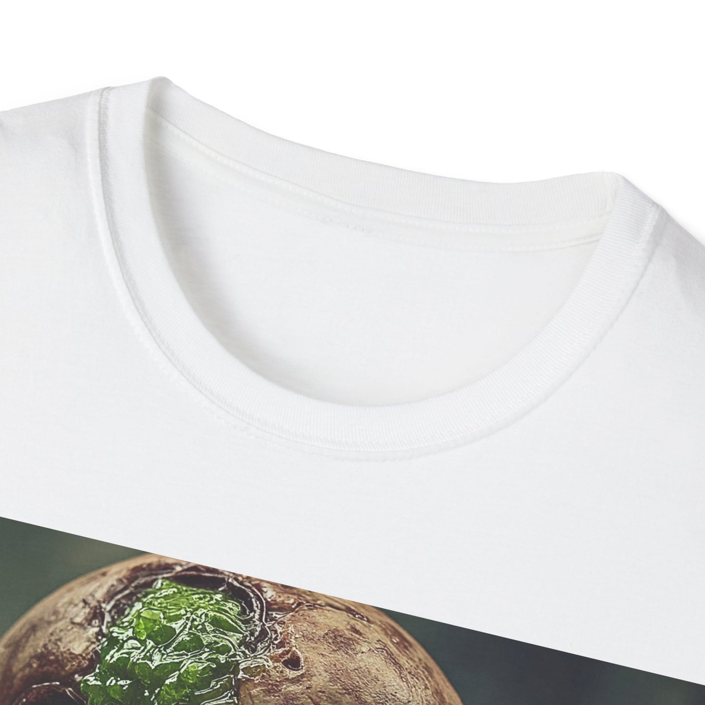UK - Unisex Softstyle T-Shirt - Skeletal Creepy Art Design