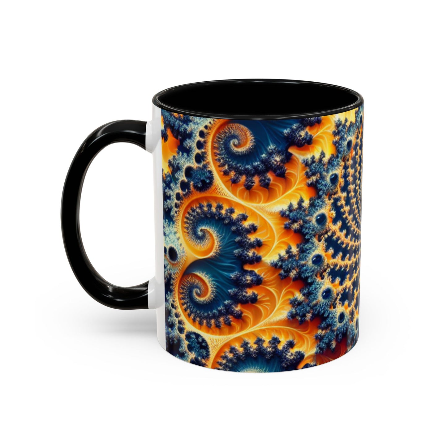 Vibrant Abstract Accent Coffee Mug - Unique 11 & 15oz Design for Art Lovers
