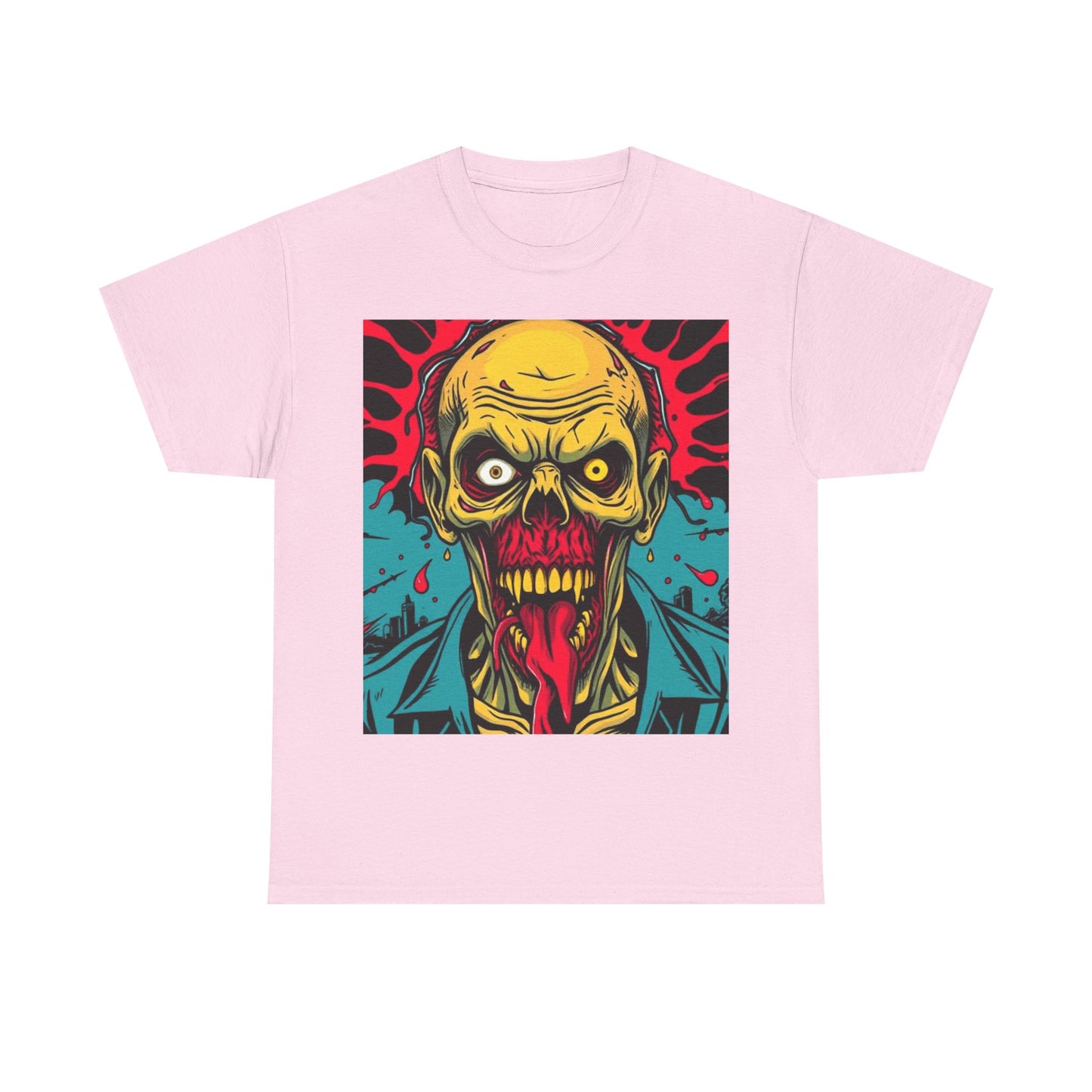 UK - Spooky Zombie Graphic Tee for Halloween