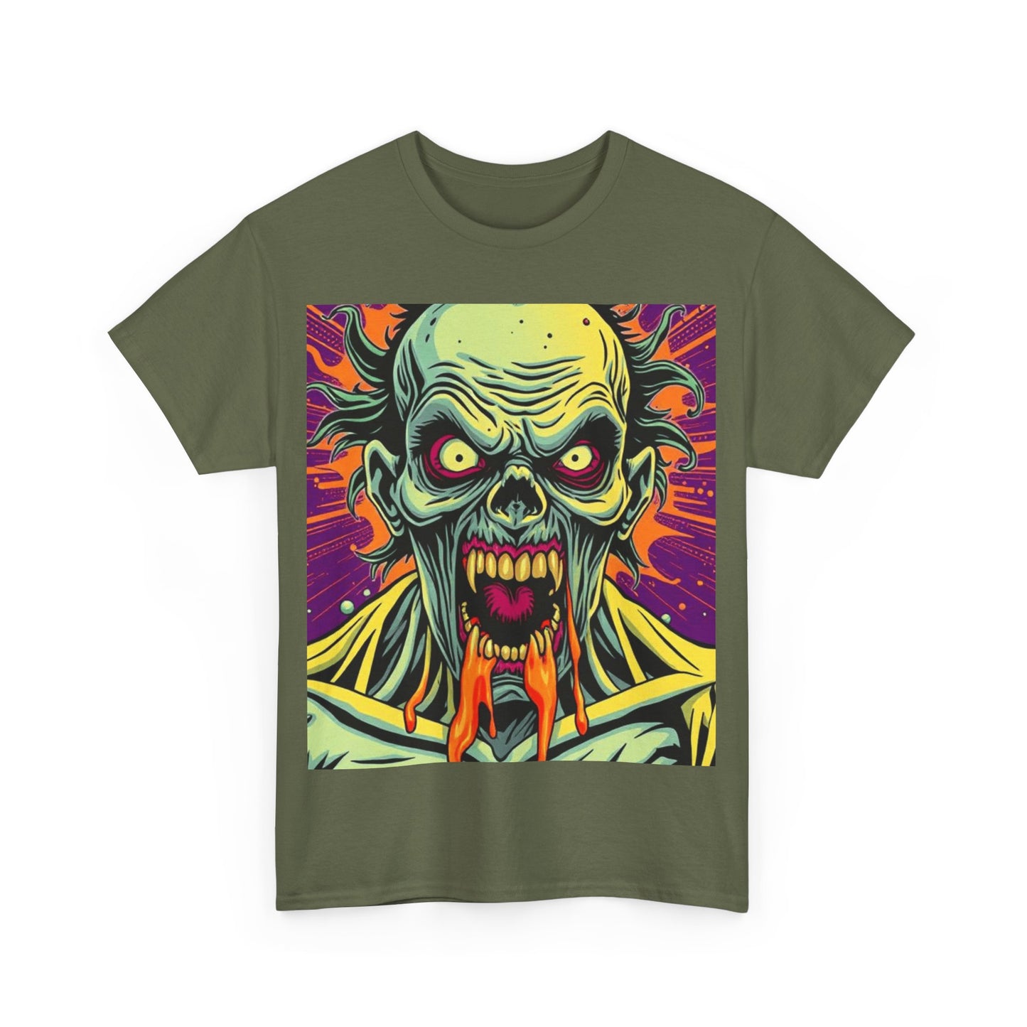 UK - Zombie Graphic Unisex Heavy Cotton Tee
