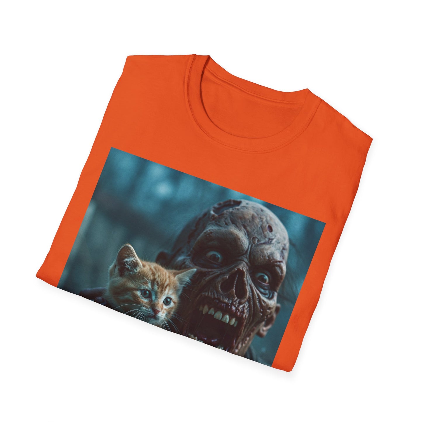 Apocalyptic Portrait Tee, bold, decaying zombie graphic