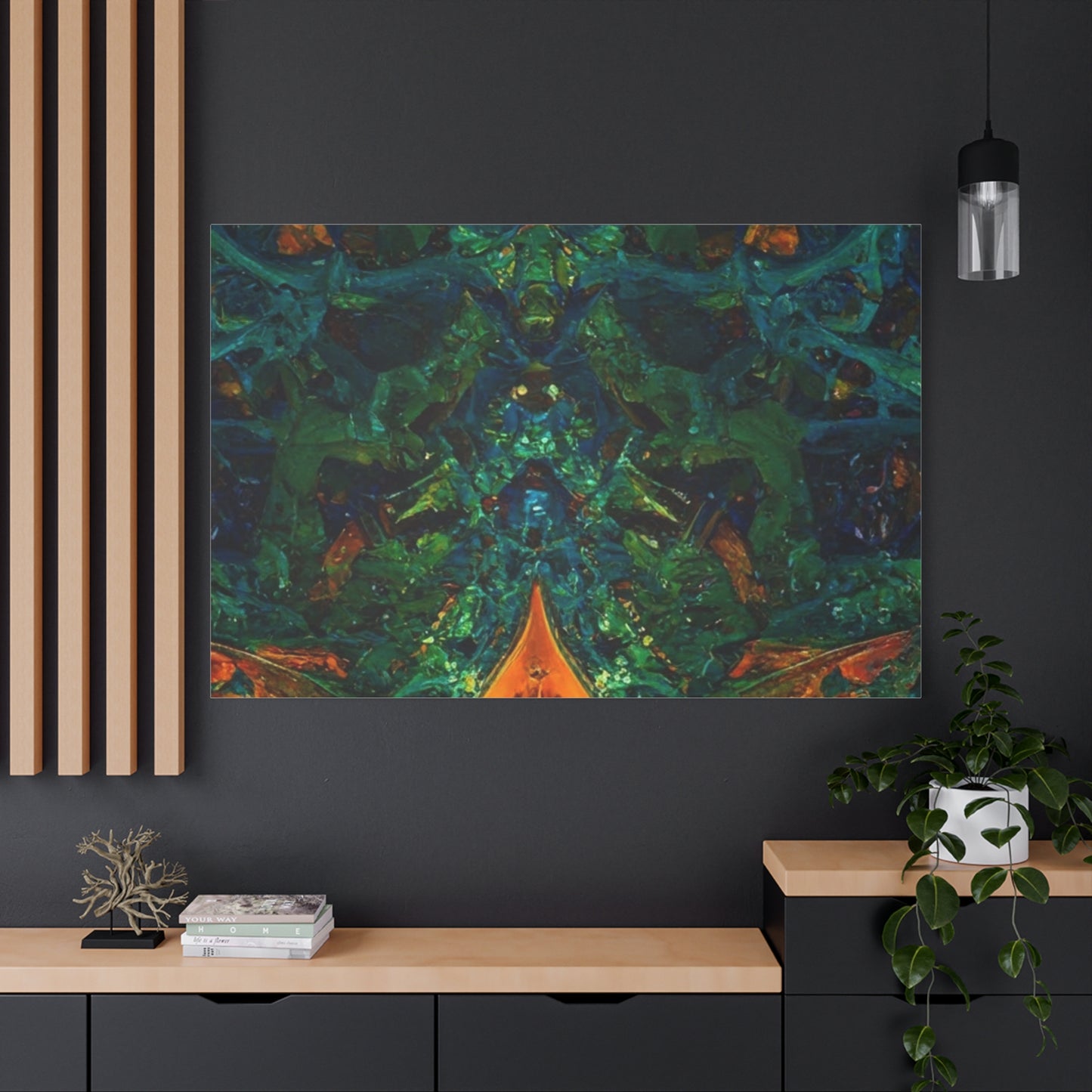 Vibrant Abstract Fractal Art Canvas Print
