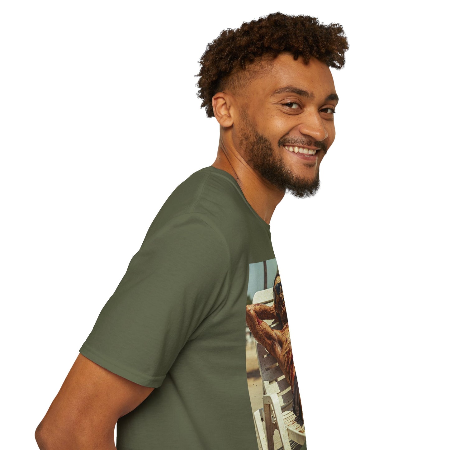 Chill Vibes Skeleton Graphic T-Shirt - Unisex Softstyle