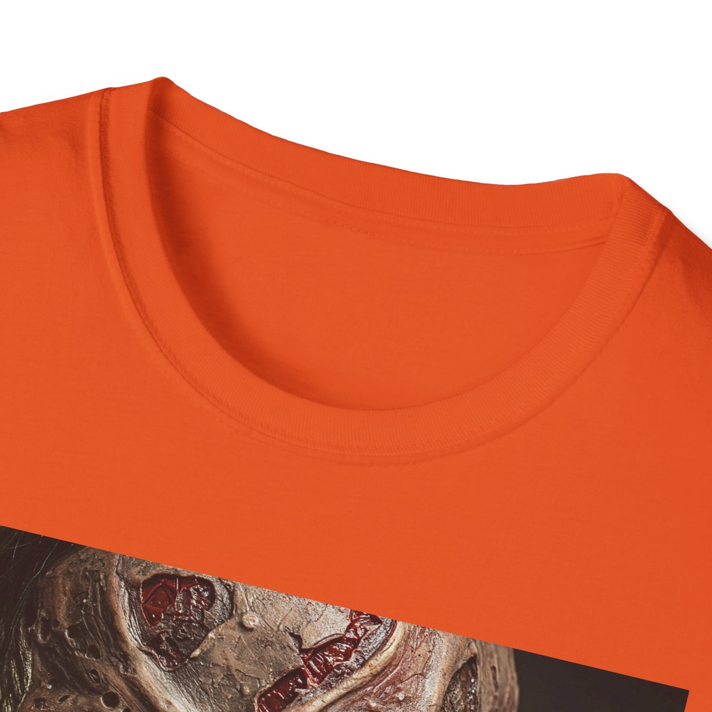 Apocalyptic Portrait Tee, bold, decaying zombie graphic