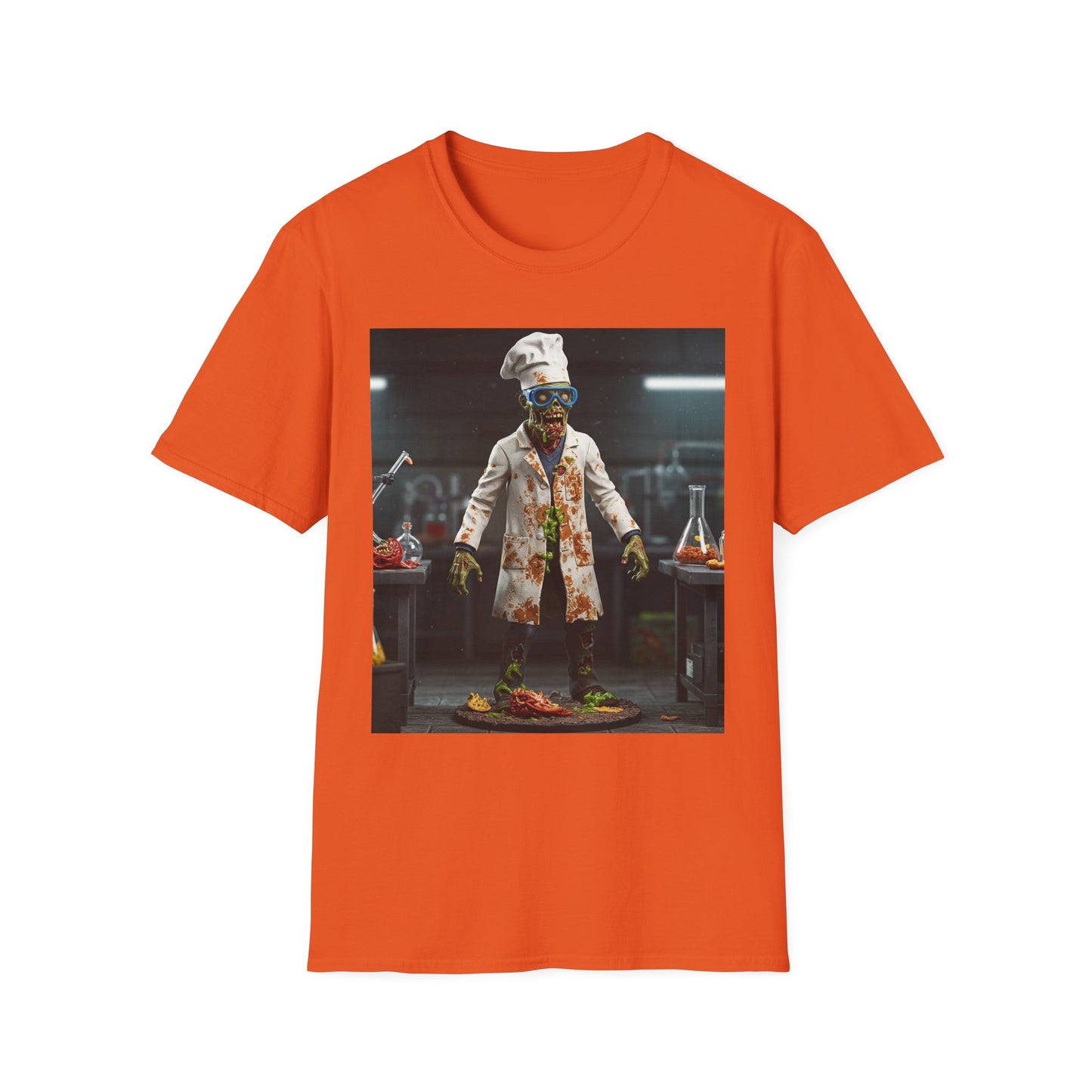 Zombie Chef Unisex Softstyle T-Shirt - Fun Halloween Casualwear