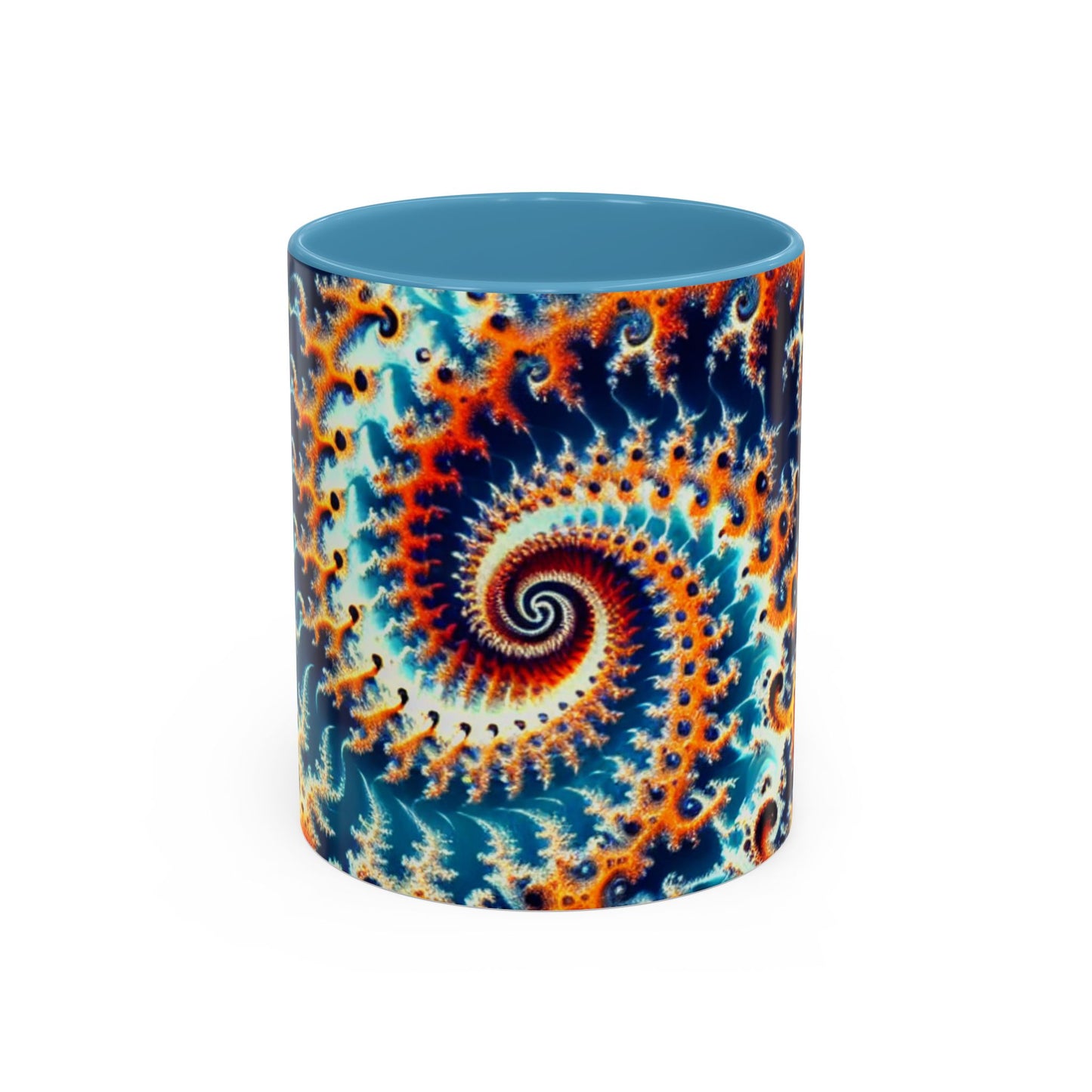 Vibrant Spiral Design Coffee Mug - 11/15oz Ceramic Accent Cup for Art Lovers