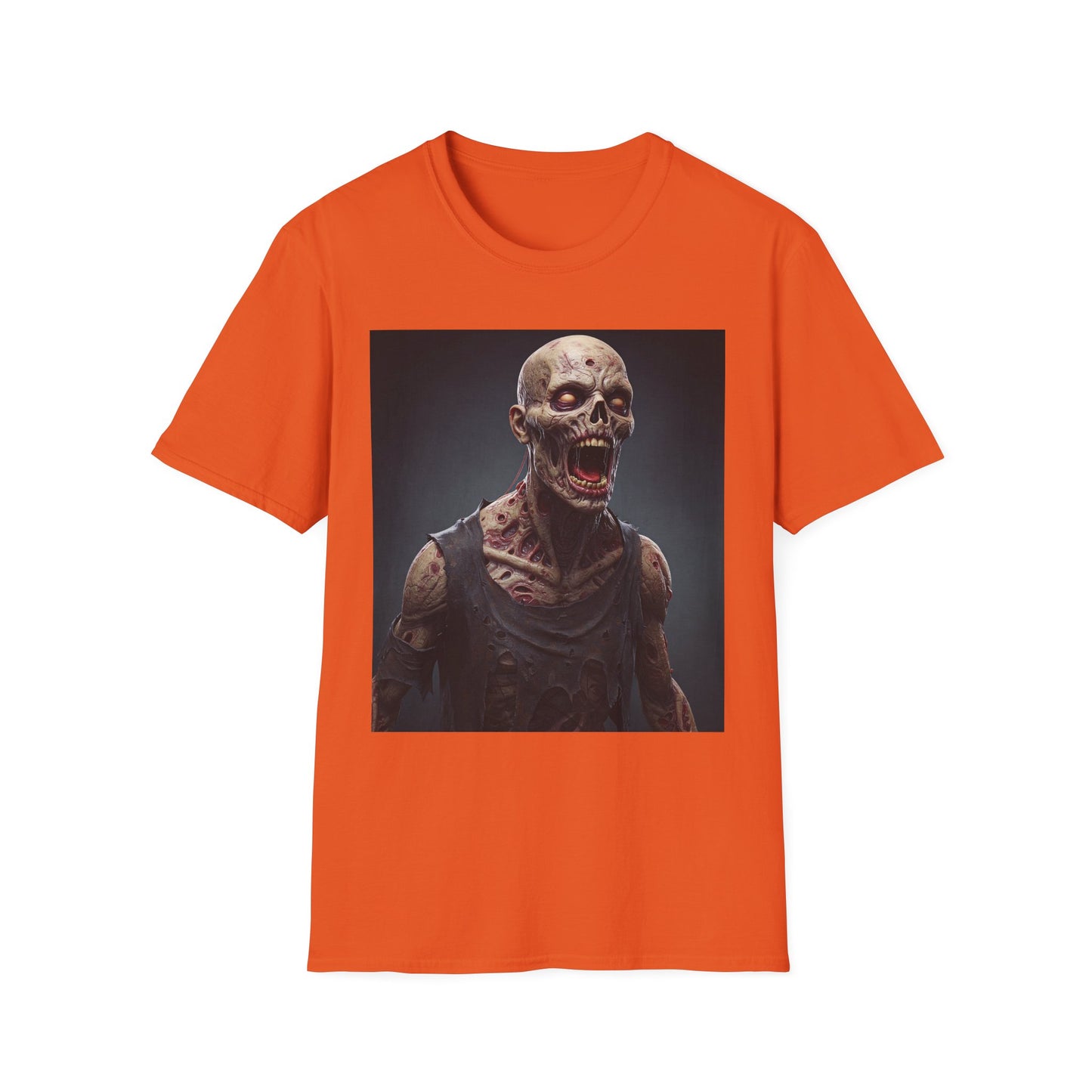 Apocalyptic Portrait Tee, bold, decaying zombie graphic