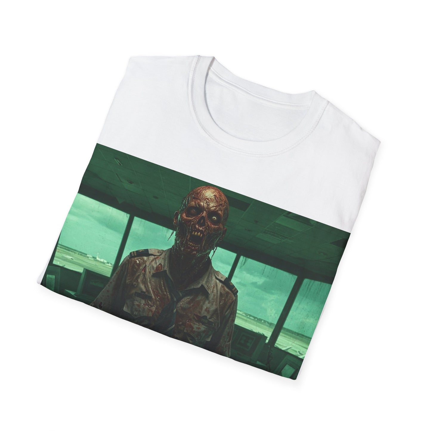 UK - Unisex Softstyle Zombie Graphic Tee - Perfect for Halloween and Horror Fans