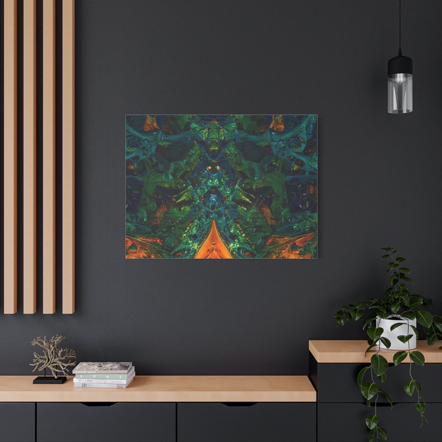Vibrant Abstract Fractal Art Canvas Print