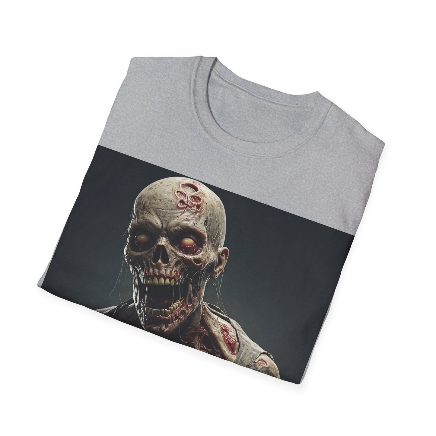 UK - Zombie Graphic Unisex Softstyle T-Shirt | Perfect for Halloween and Horror Fans