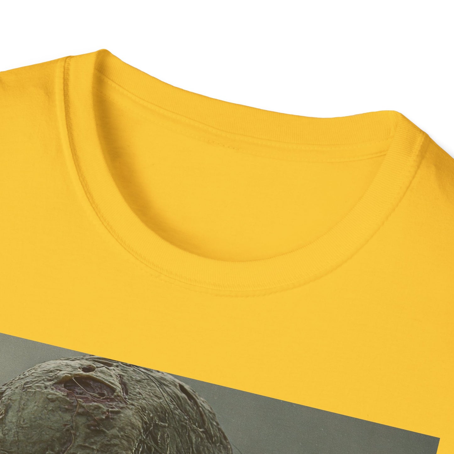 Creepy Skeleton Unisex Softstyle T-Shirt - Perfect for Halloween and Horror Fans
