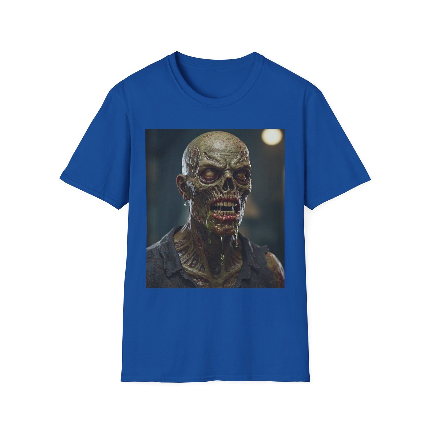 Unisex Softstyle Zombie Graphic Tee - Perfect for Halloween and Horror Fans