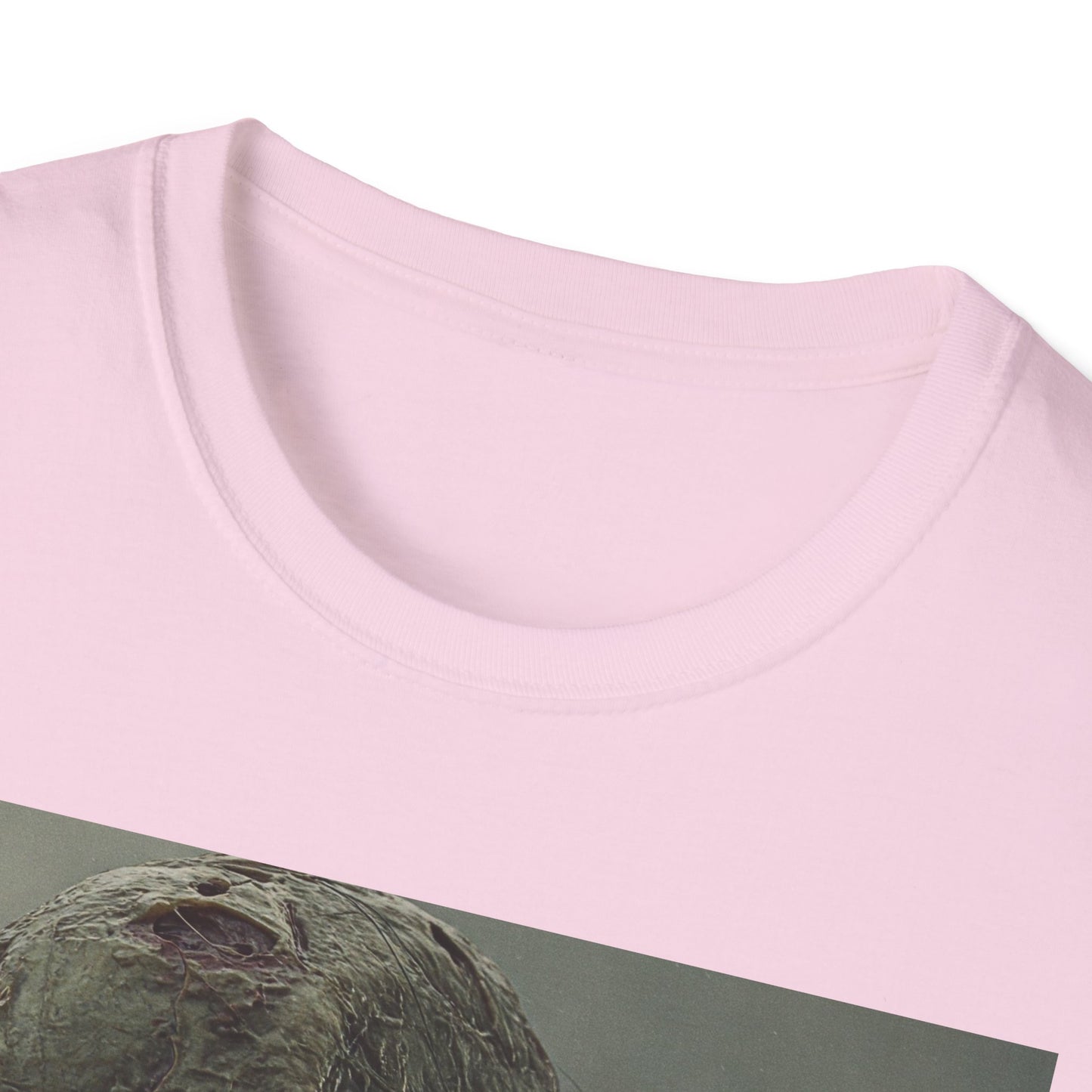 Creepy Skeleton Unisex Softstyle T-Shirt - Perfect for Halloween and Horror Fans
