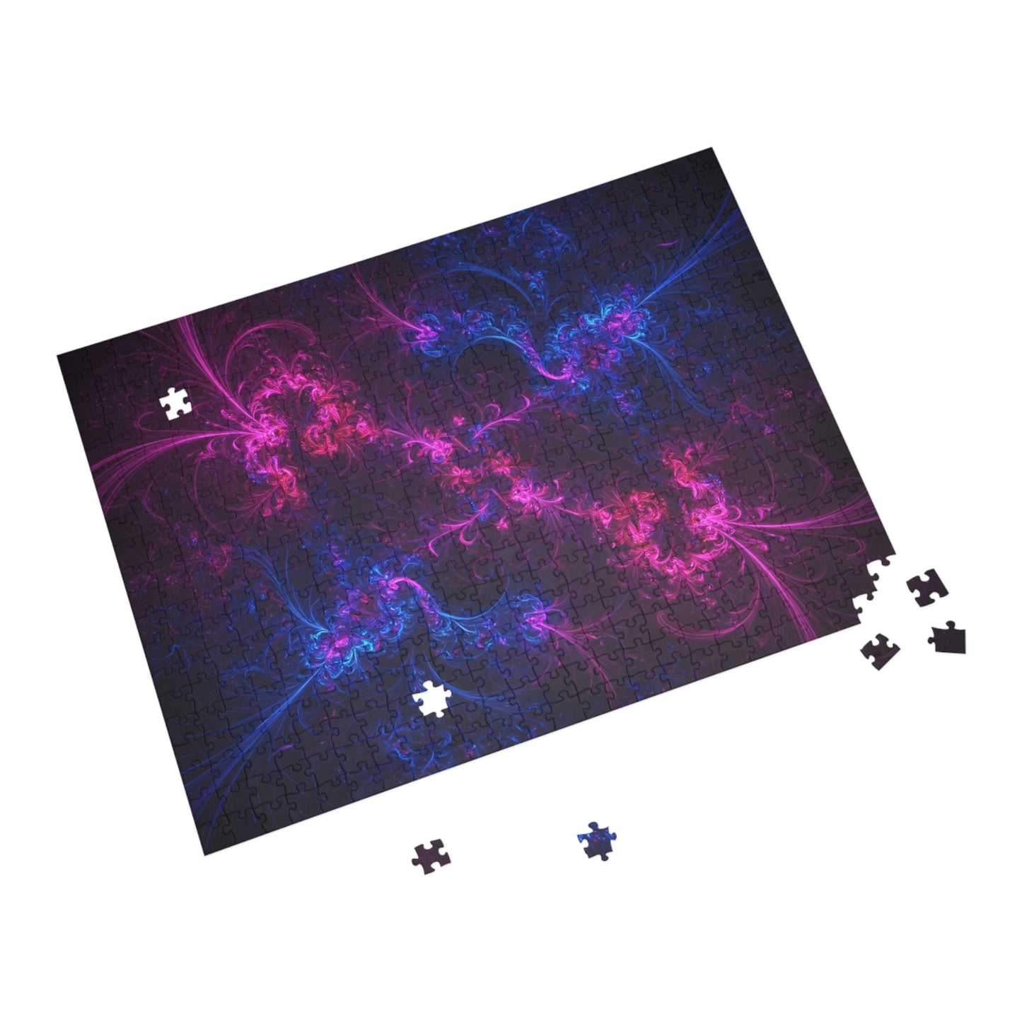 Vibrant Fractal Puzzle - 96, 252, 500, 1000-Piece Options for Relaxation and Fun