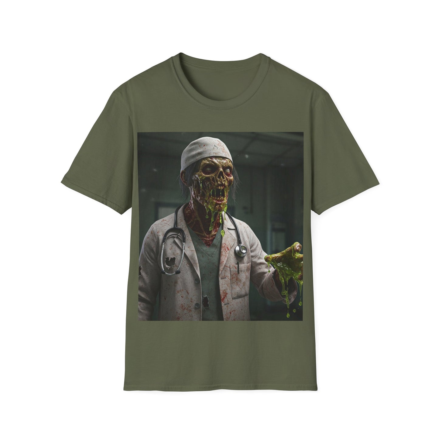 UK - Zombie Doctor Graphic T-Shirt | Unisex Horror Tee for Halloween