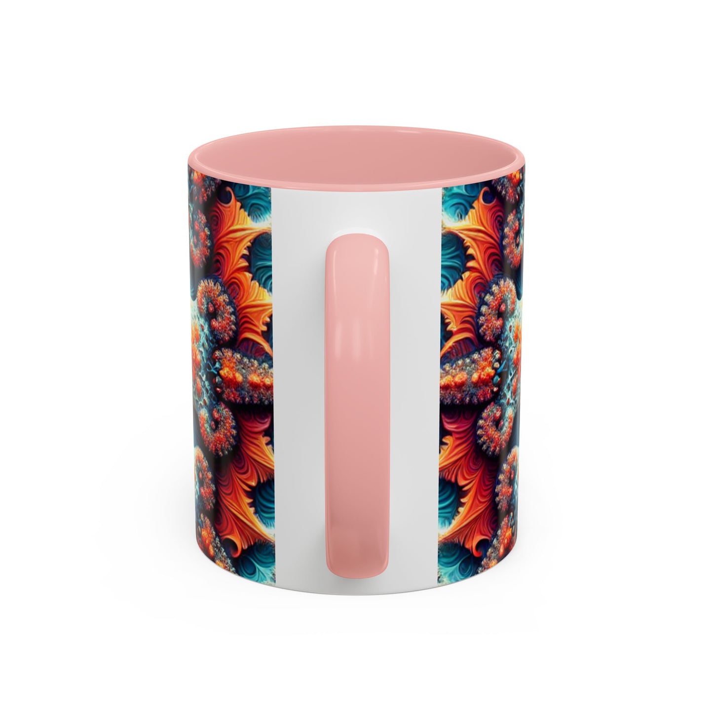 Vibrant Kaleidoscope Accent Coffee Mug - 11oz & 15oz