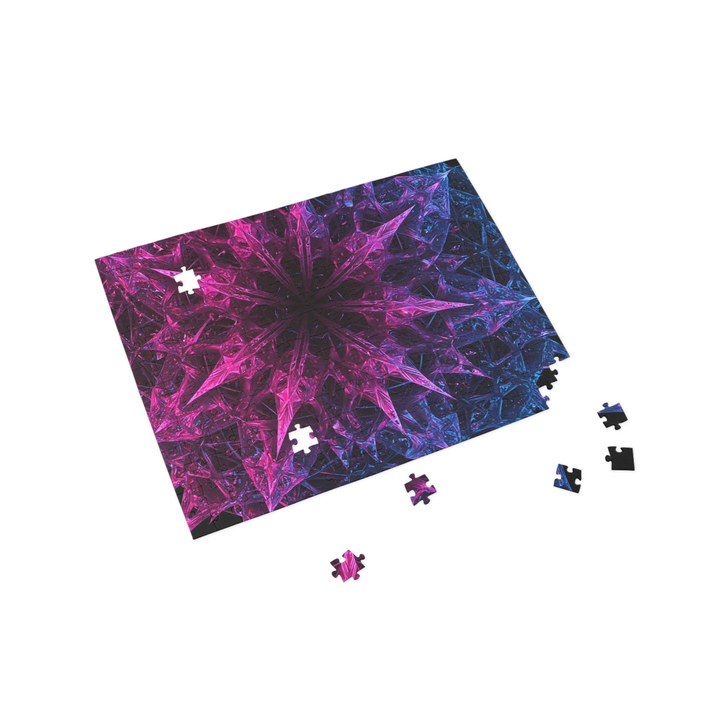 Colorful Fractal Star Puzzle - 500-Piece Jigsaw for Relaxation & Fun