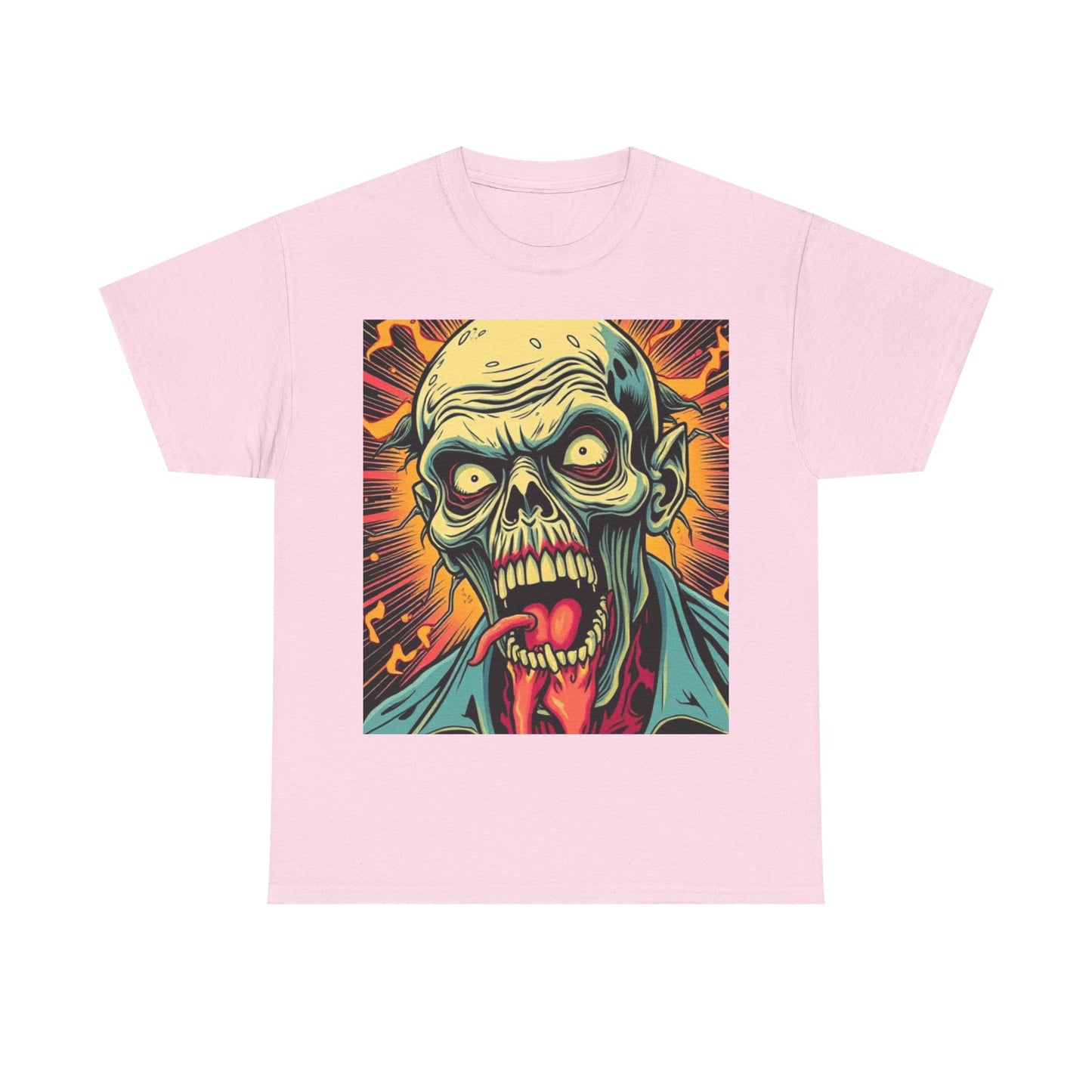 UK - Unisex Zombie Graphic Tee - Heavy Cotton T-Shirt for Horror Fans