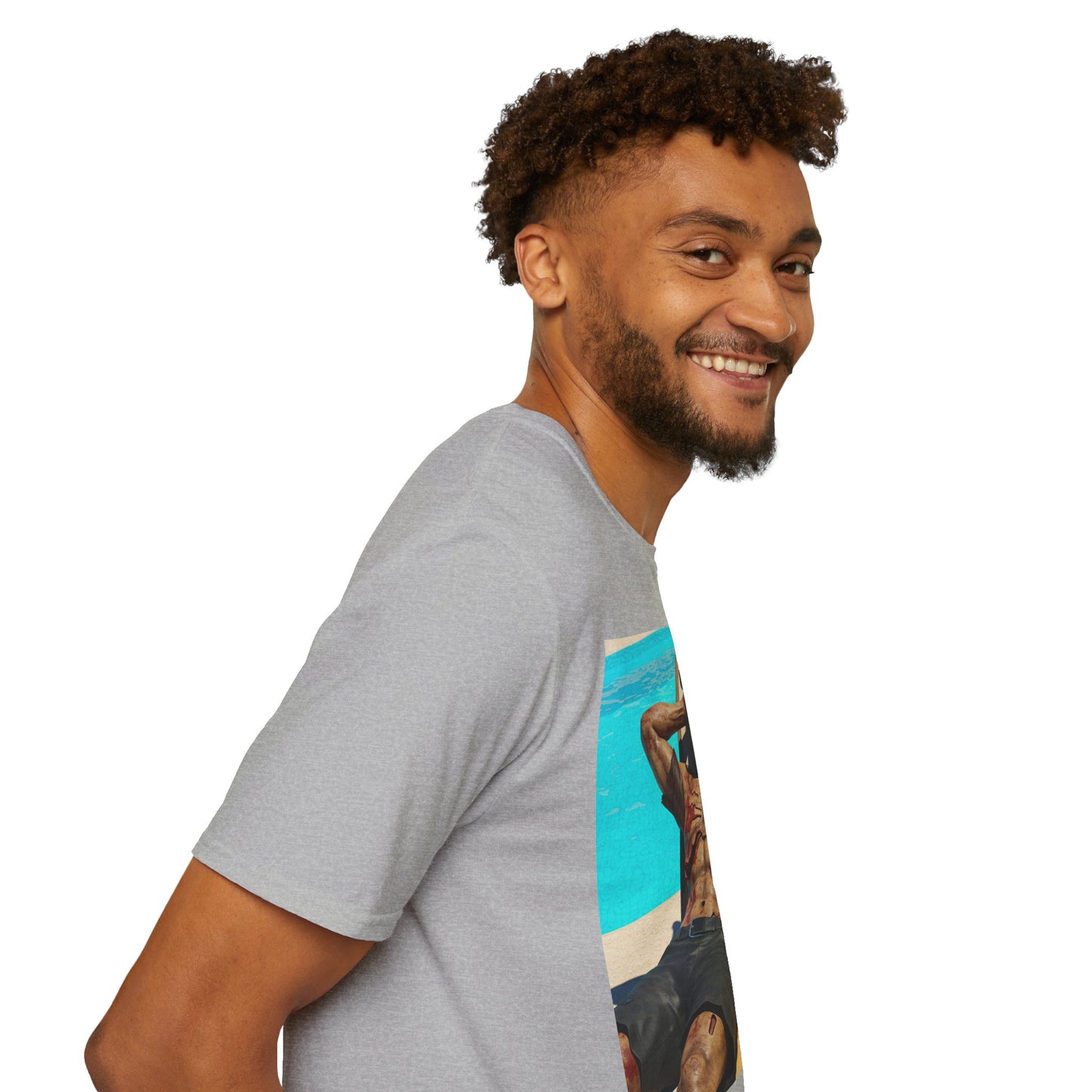 Zombie Relaxation Unisex Softstyle T-Shirt - Perfect for Halloween and Casual Outings