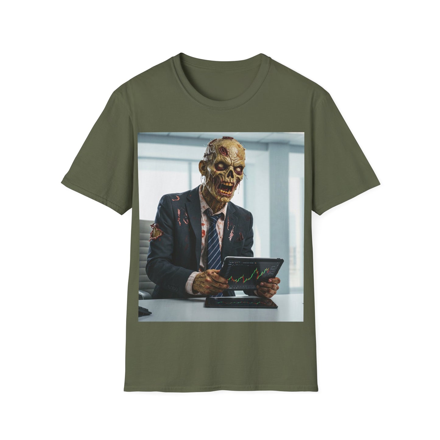 UK - Funny Zombie Executive Unisex Softstyle T-Shirt