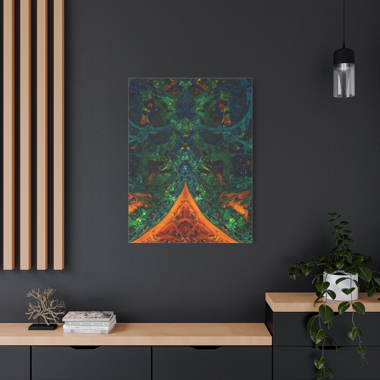 Vibrant Abstract Fractal Art Canvas Print