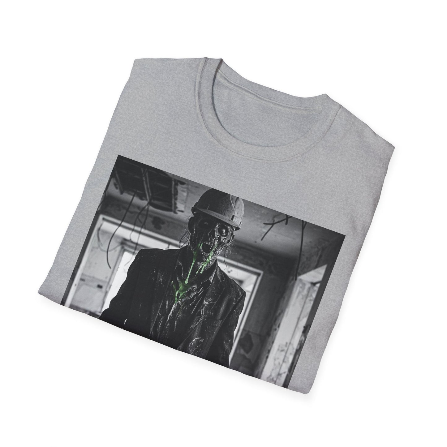 Unisex Softstyle T-Shirt with Creepy Monster Design - Perfect for Halloween and Horror Fans